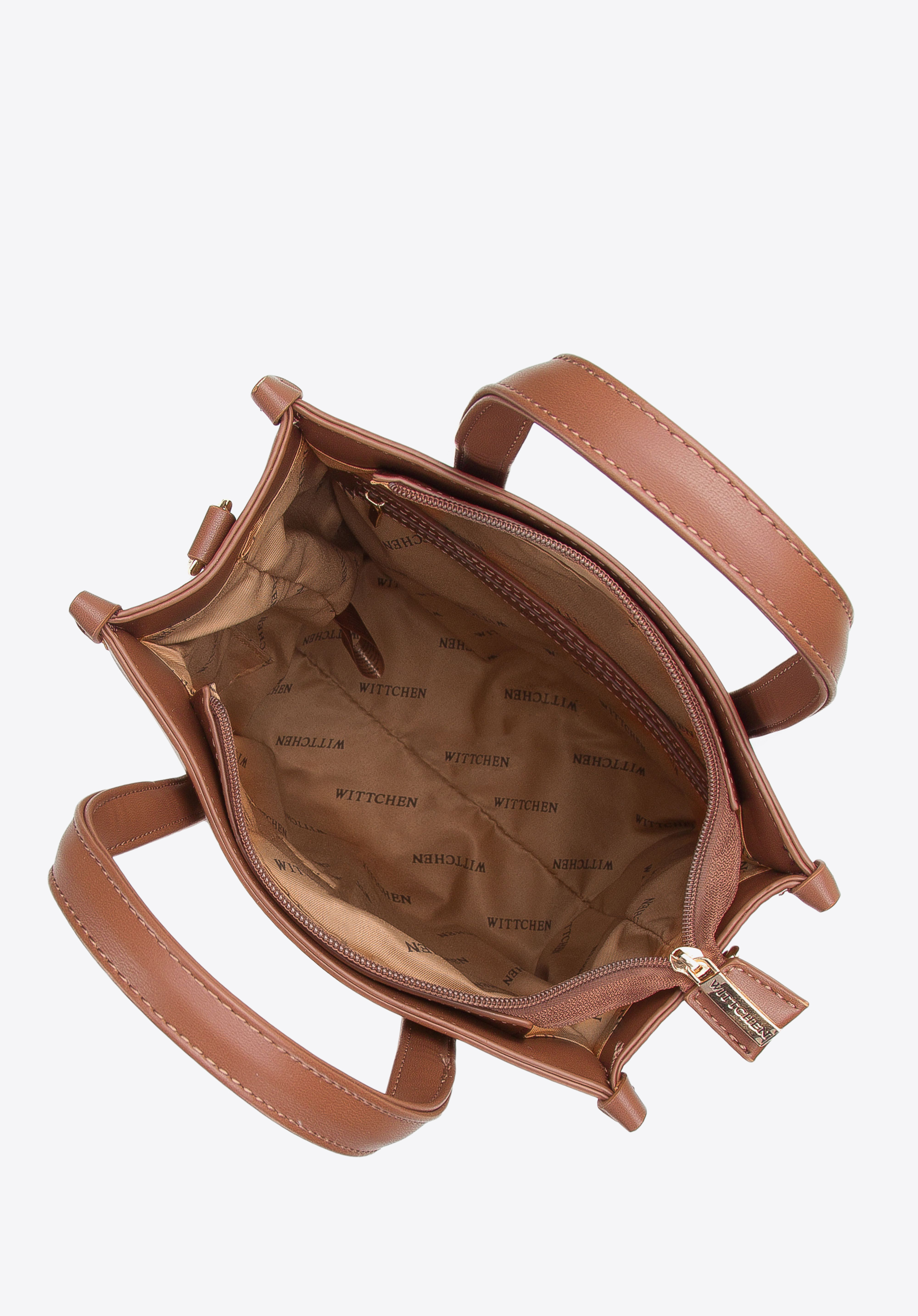 Torebka shopperka z plecionką mała