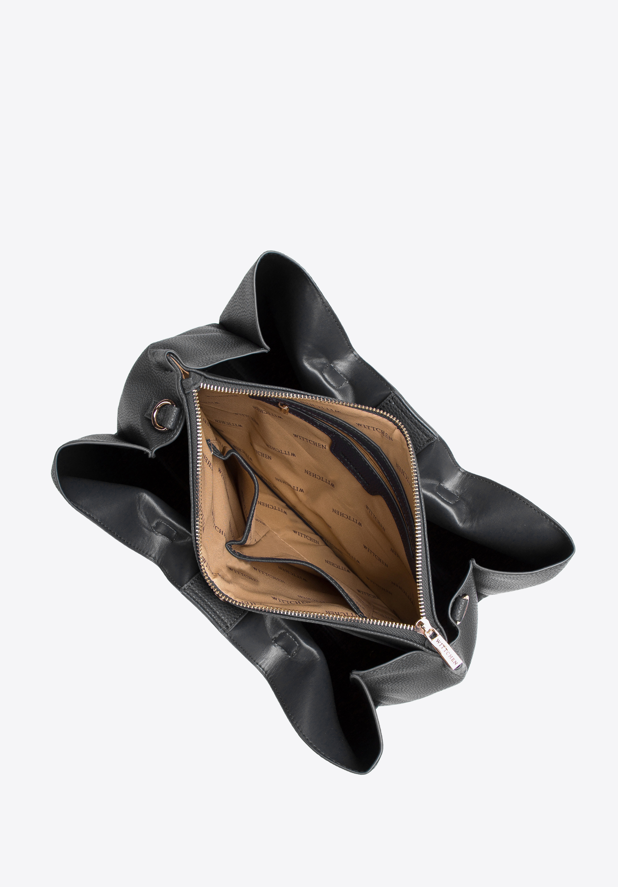 Torba kuferek z zamykaną przegrodą