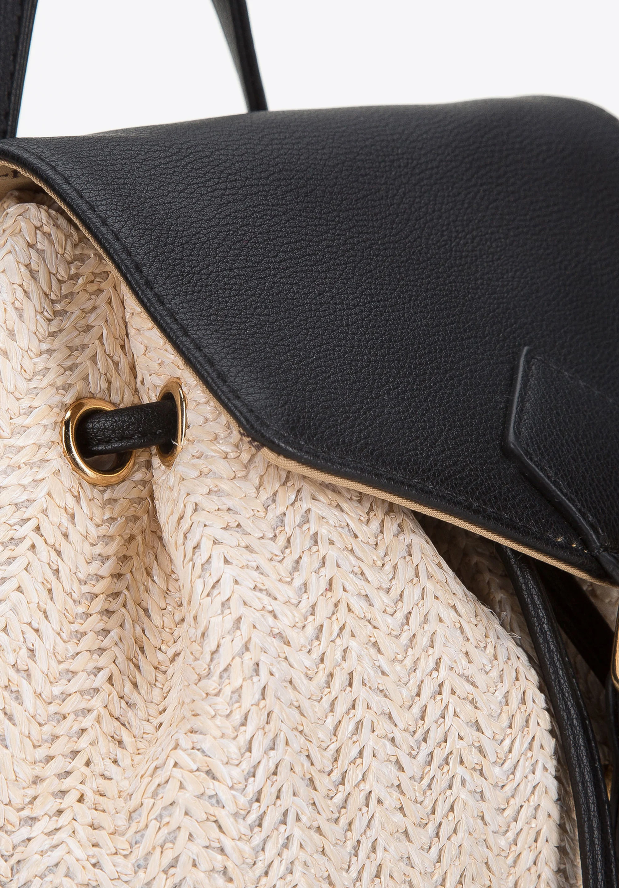 Damski plecak worek z plecionki