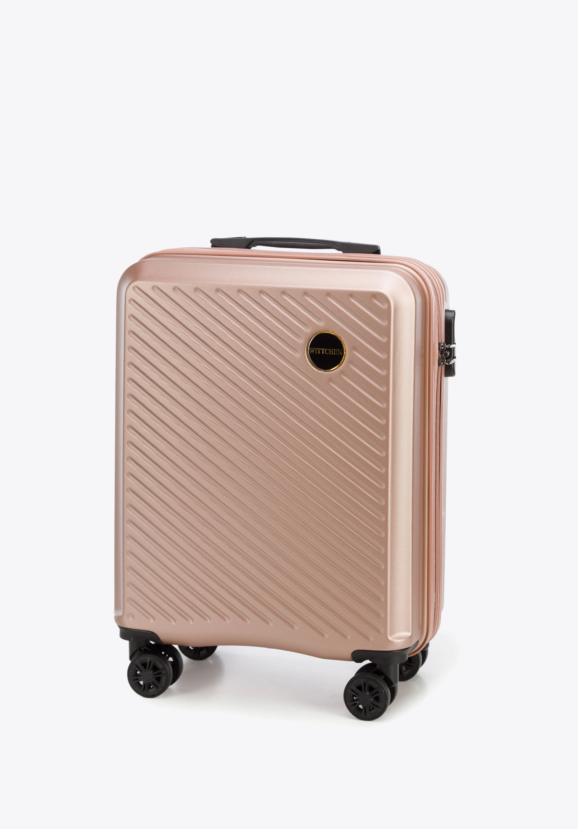 Walizka kabinowa z ABS-u w ukośne paski