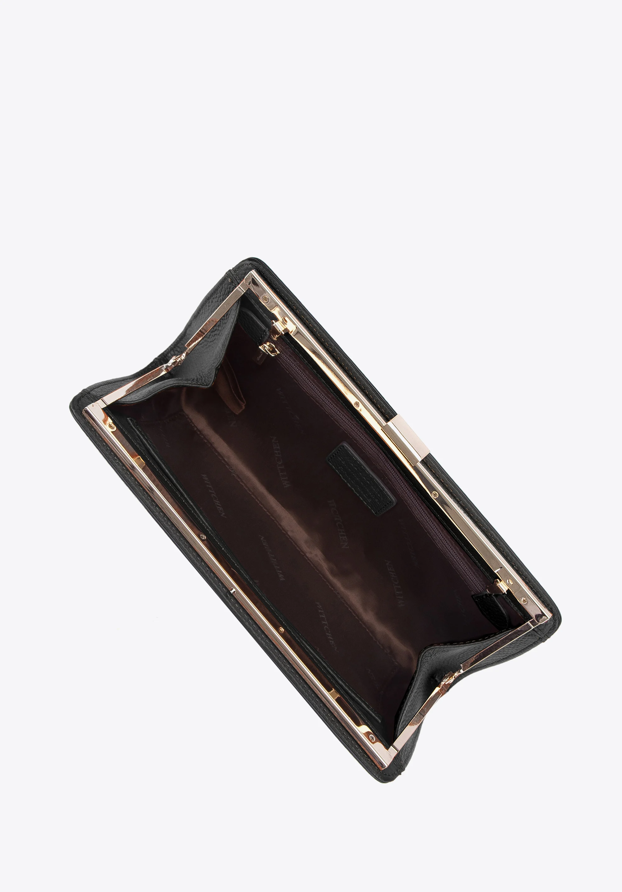 Kopertówka skórzana XXL na łańcuszku