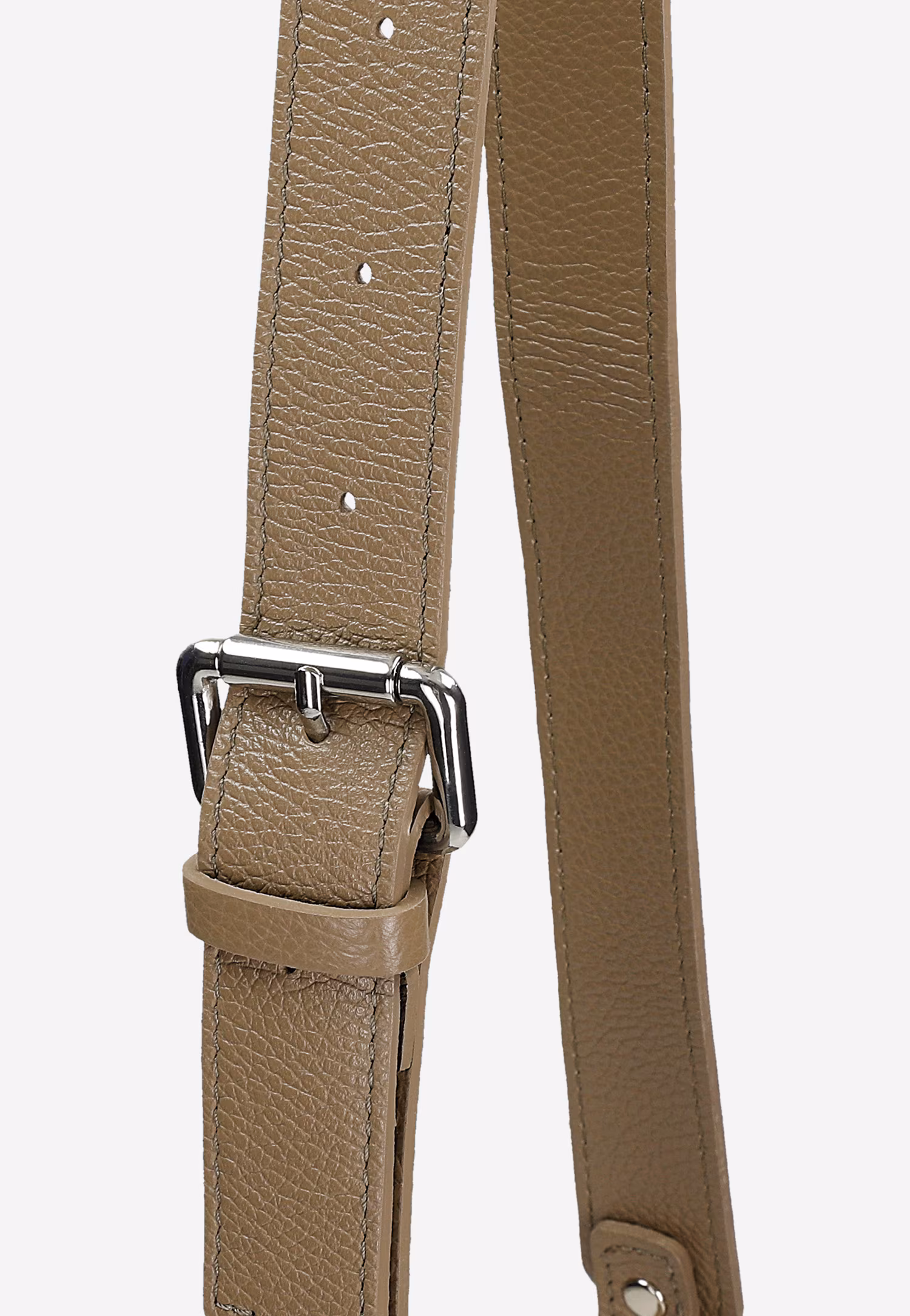 Brązowa nerka damska z frędzlami