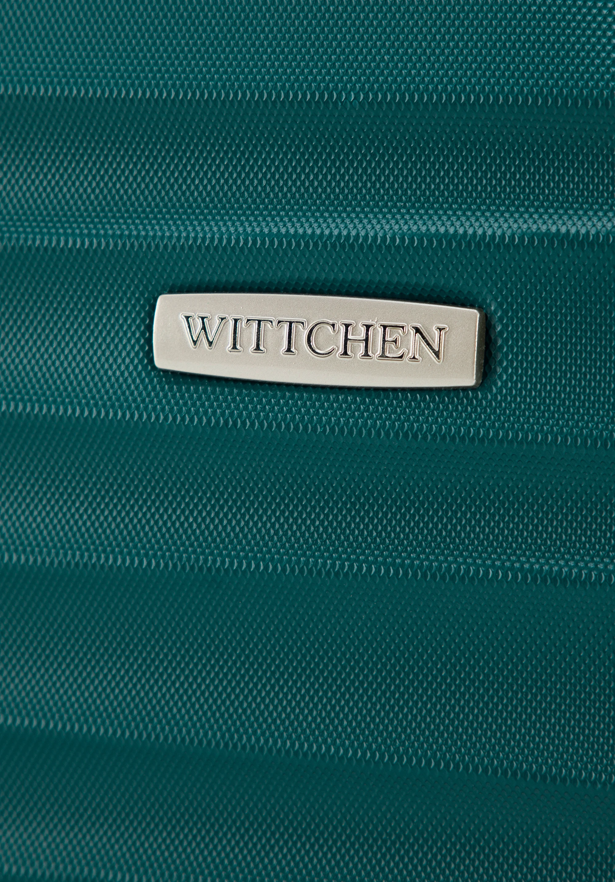 Duża walizka z ABS-u z żebrowaniem