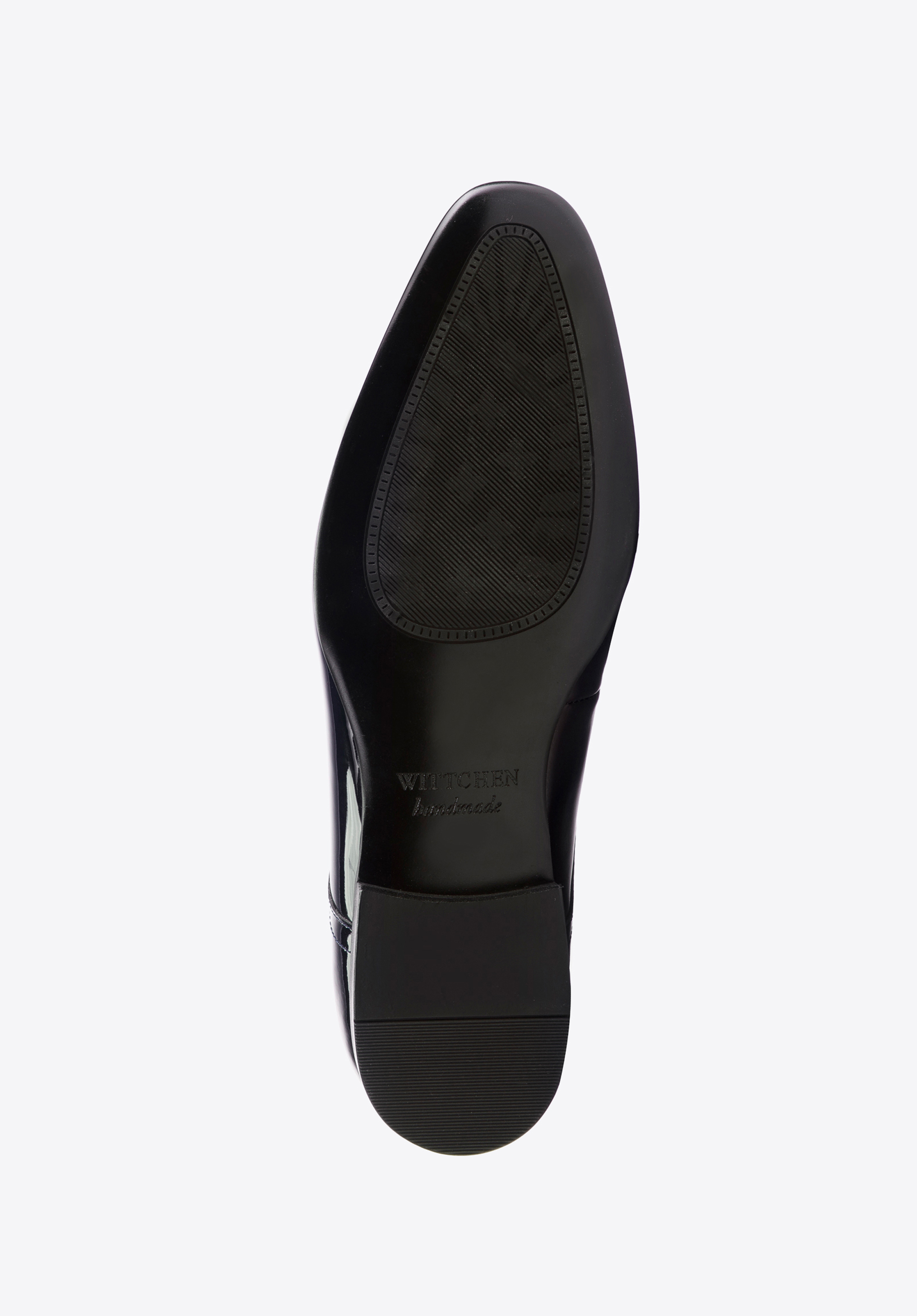 Męskie derby z lakierowanej skóry klasyczne