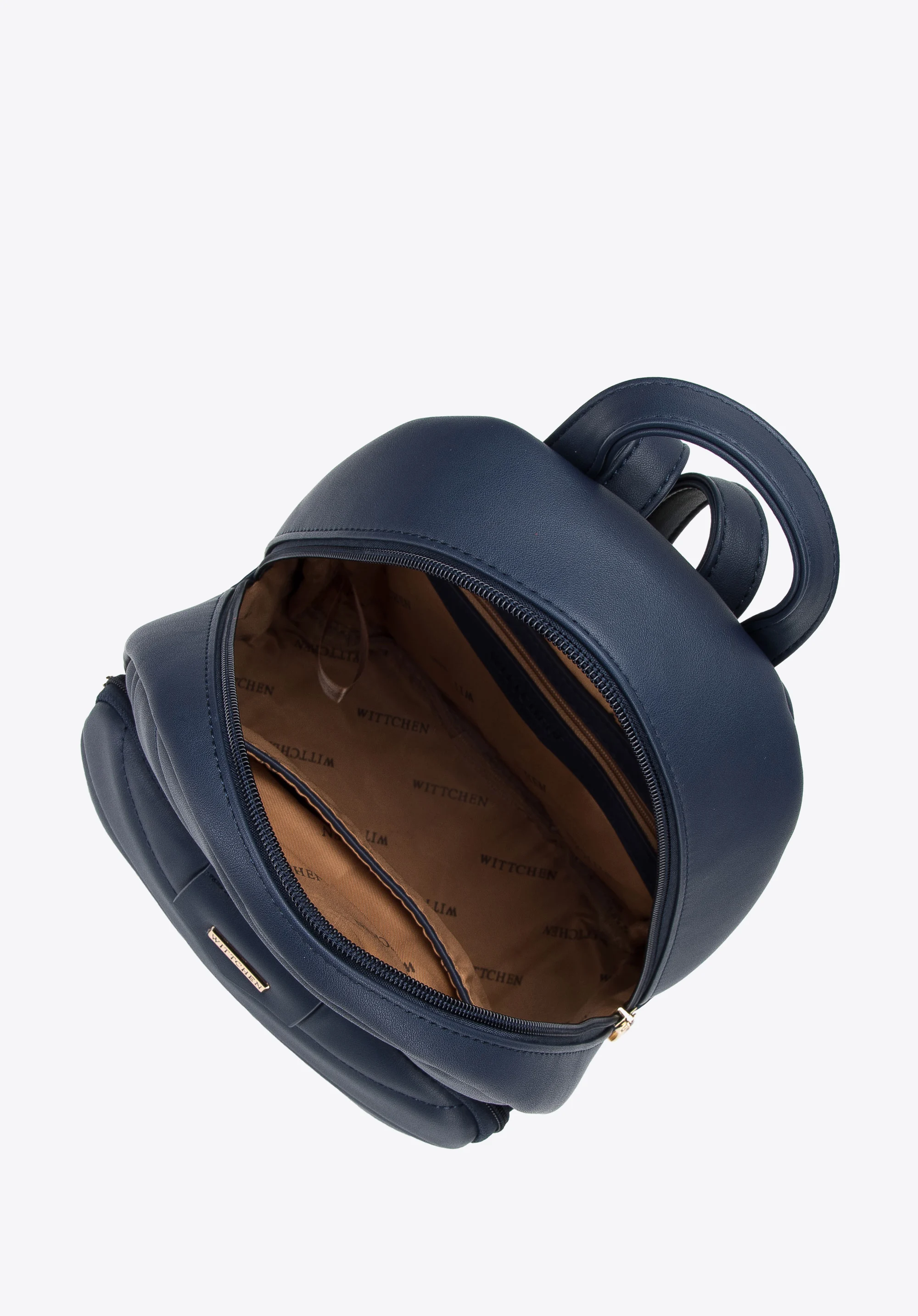 Damski plecak z miękkiej ekoskóry pikowany