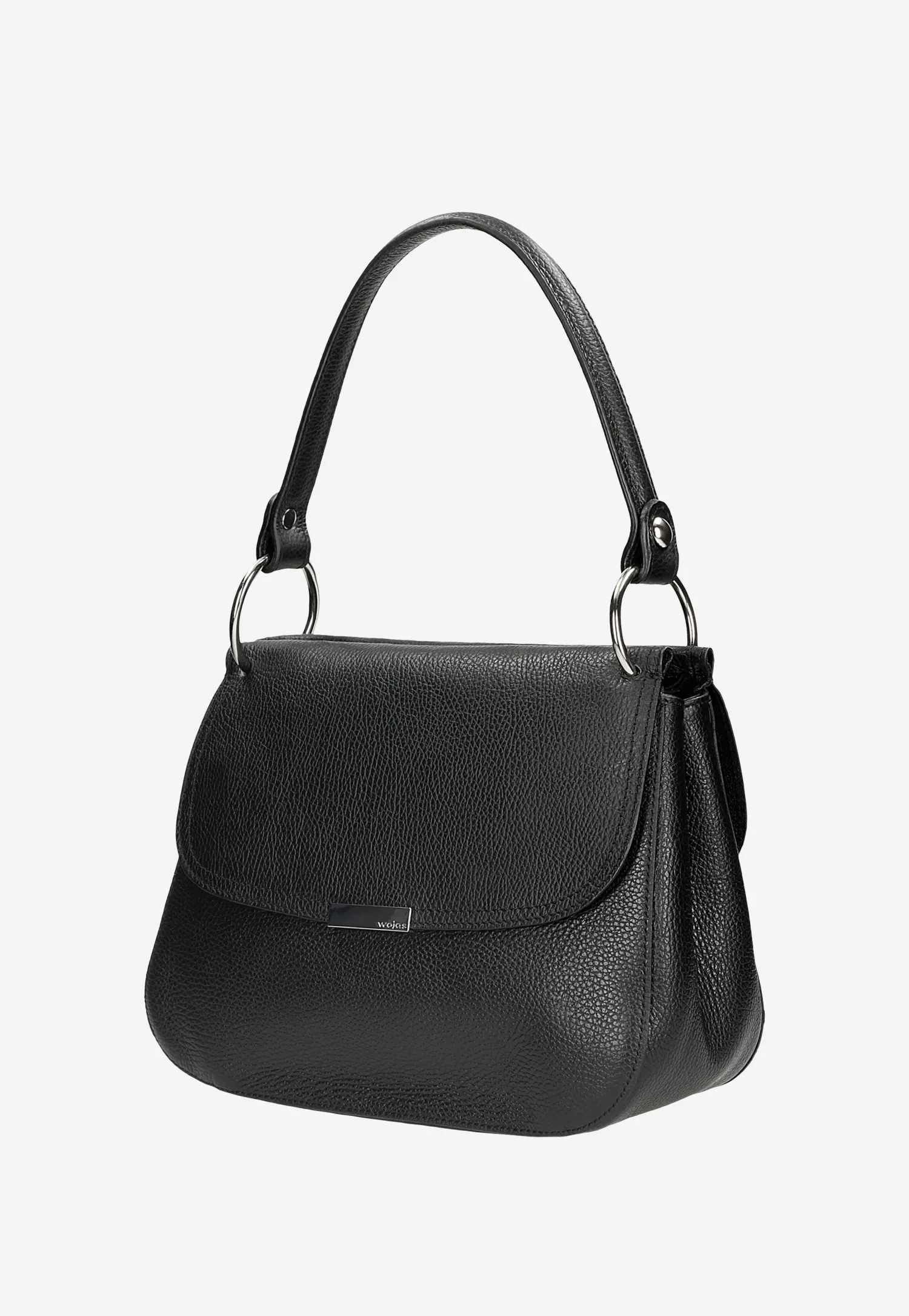 Jasnobeżowa skórzana torebka damska