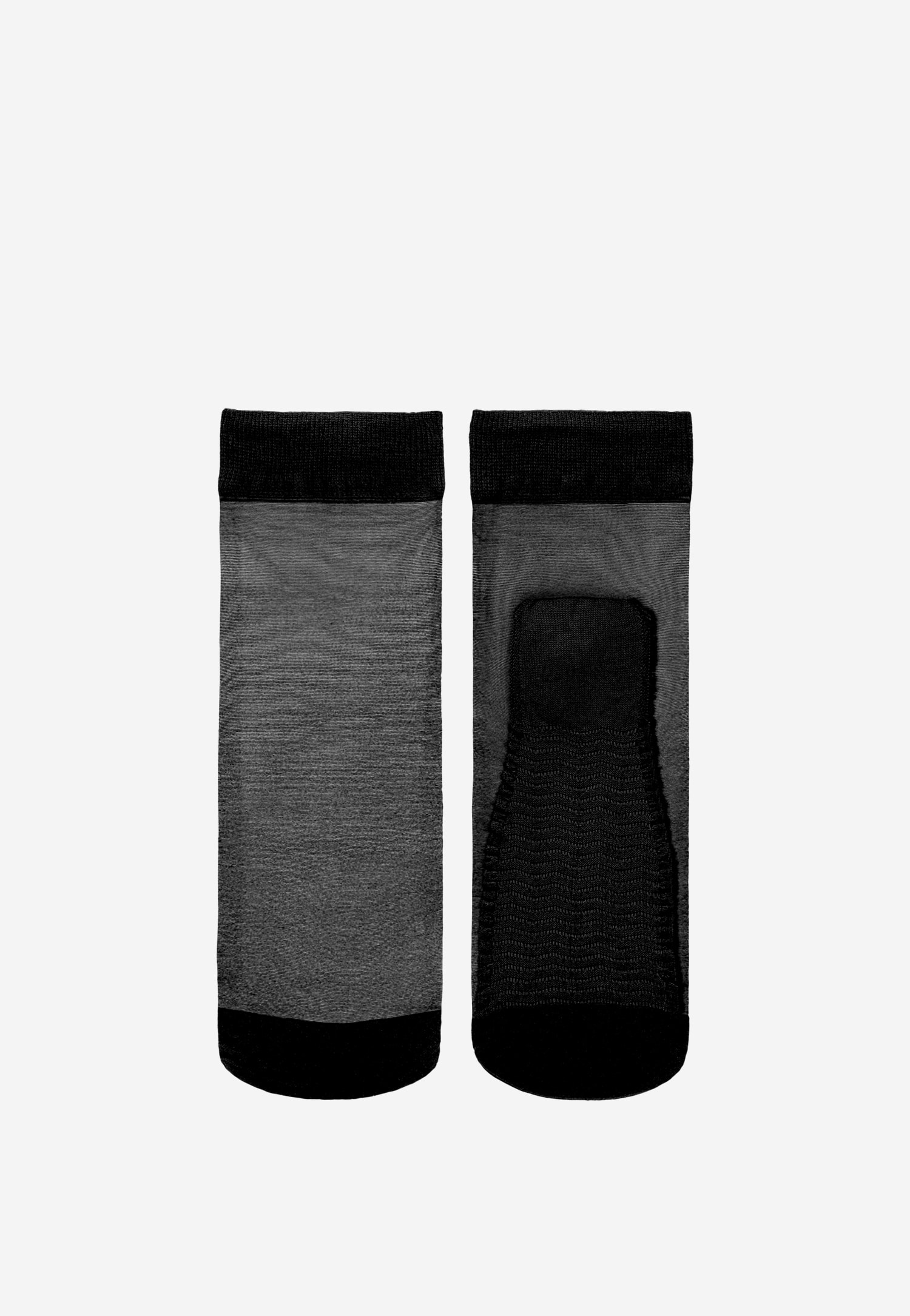 Dwupak beżowych skarpet rajstopowych z efektem masażu i bezuciskowym ściągaczem