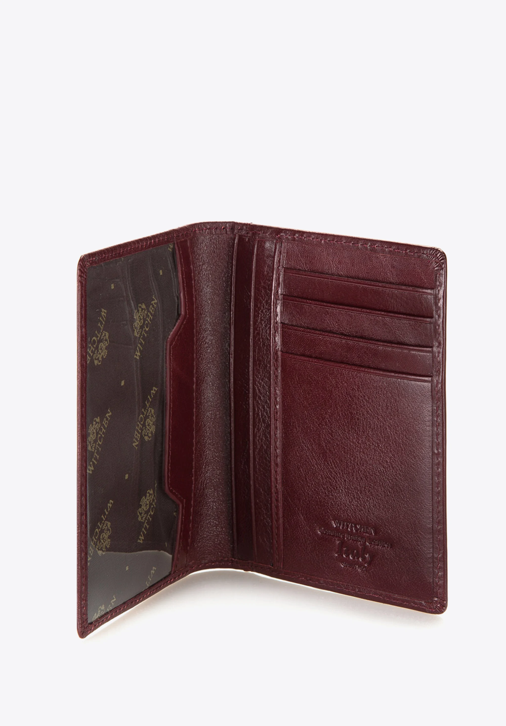 Etui na dokumenty skórzane z kieszenią