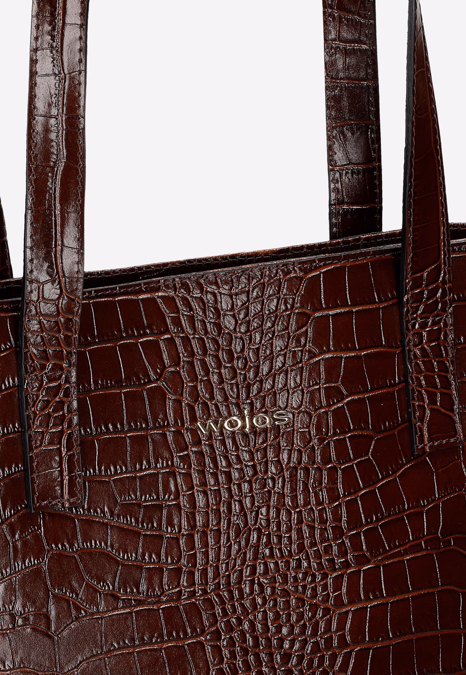 Torebka damska skórzana w kolorze ciemnobrązowym