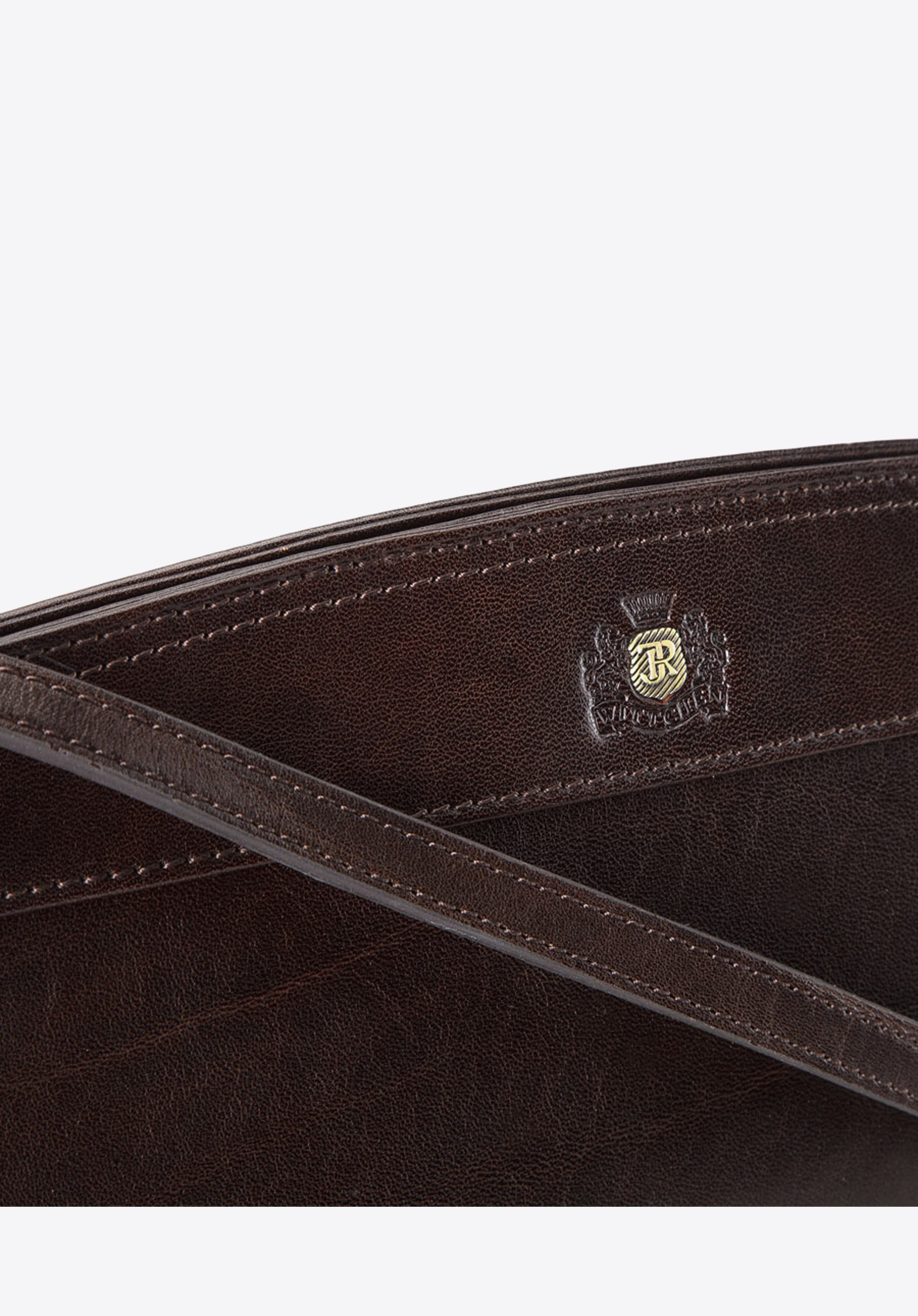 Kopertówka skórzana na podwójne magnetyczne zapięcie