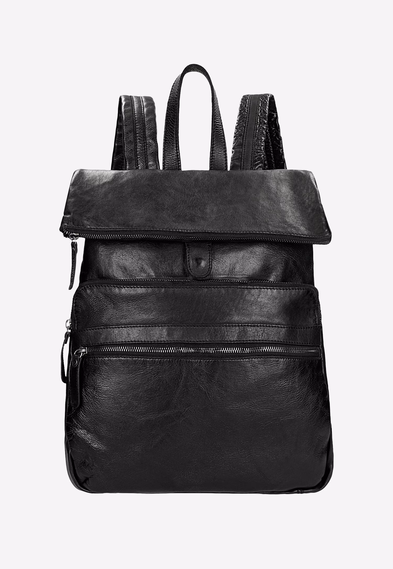 Ciemnobrązowy miejski plecak męski