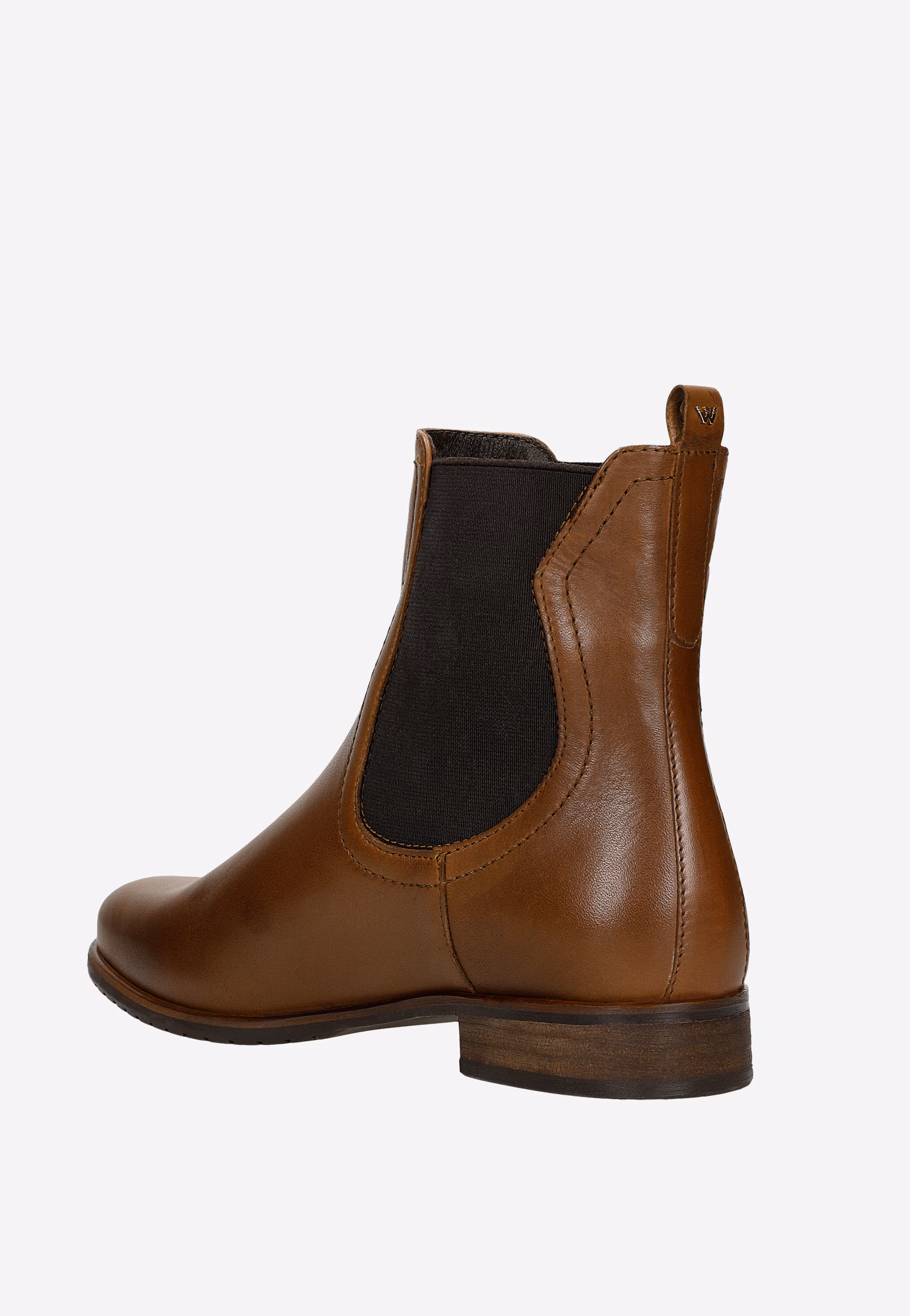 Wysokie skórzane sztyblety damskie w brązowym kolorze