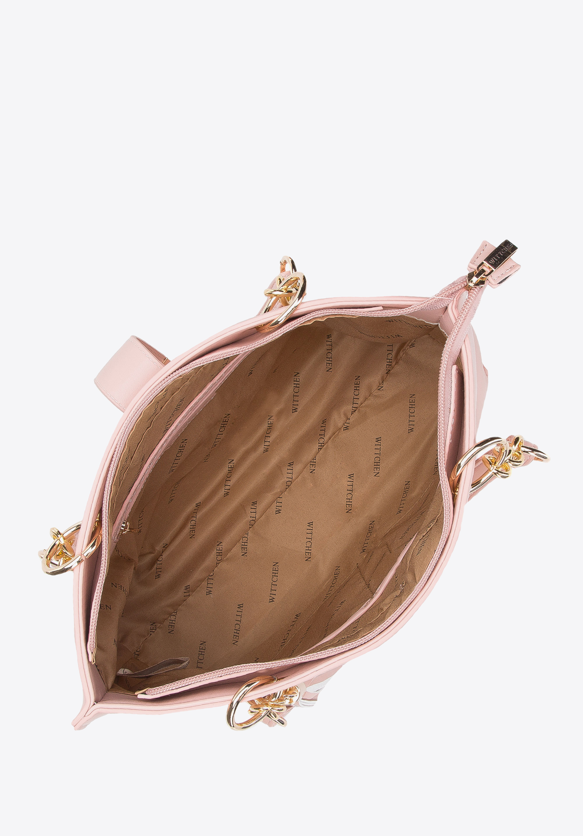 Torebka shopperka z łańcuchami