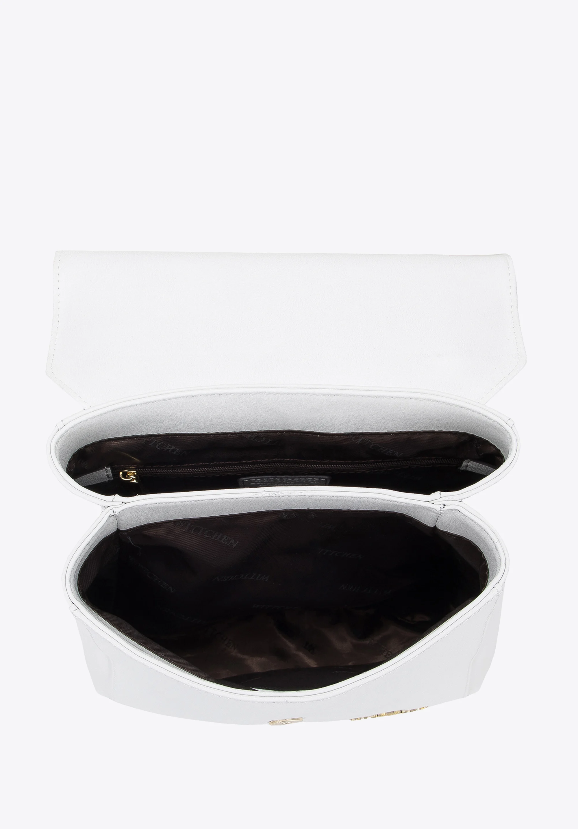 Damski plecak skórzany dwukomorowy prosty