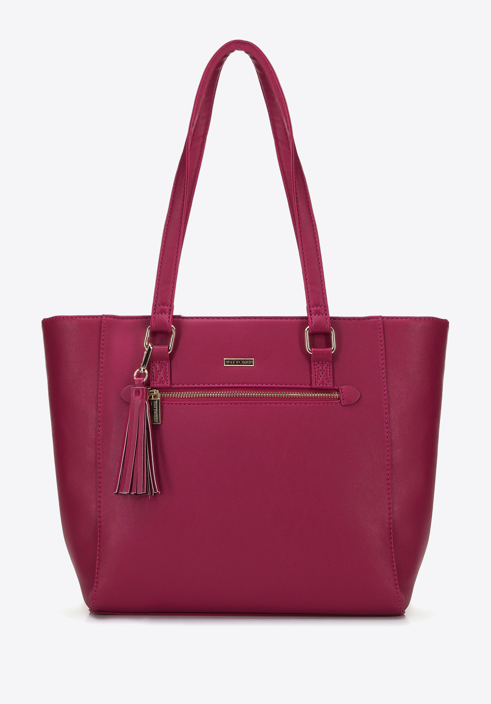 Torebka shopperka z kieszenią z przodu i chwostem