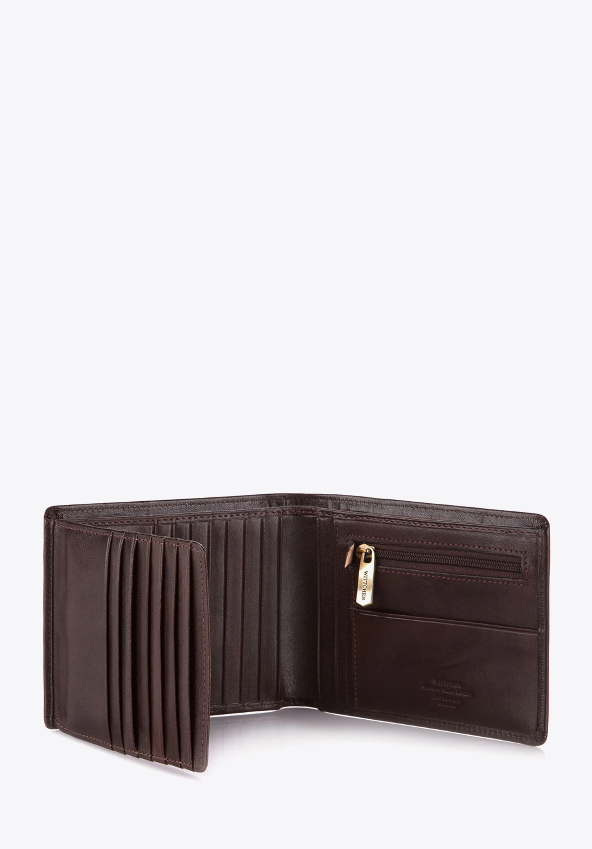 Męski portfel skórzany bez zapięcia