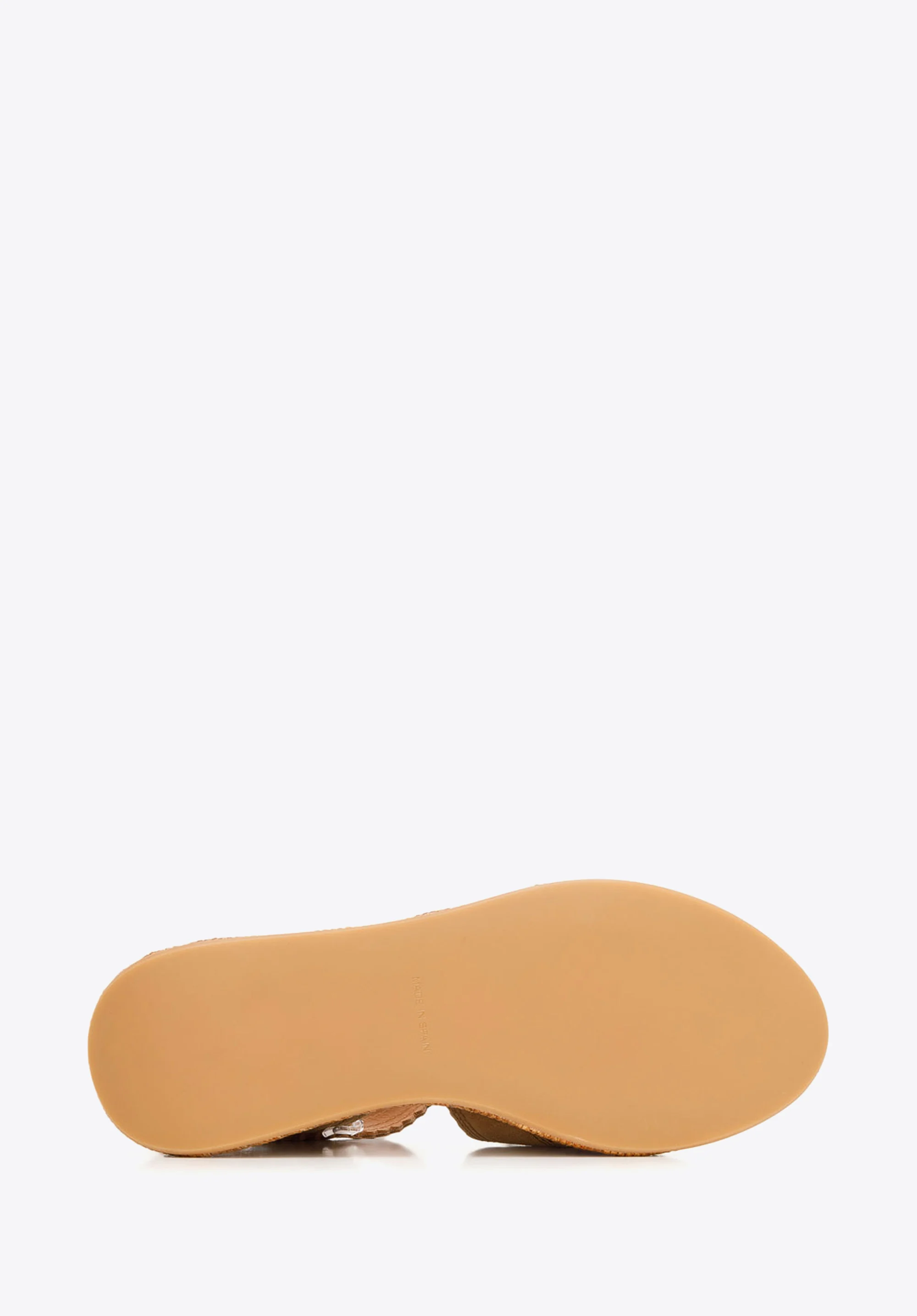 Sandały espadryle zamszowe na platformie