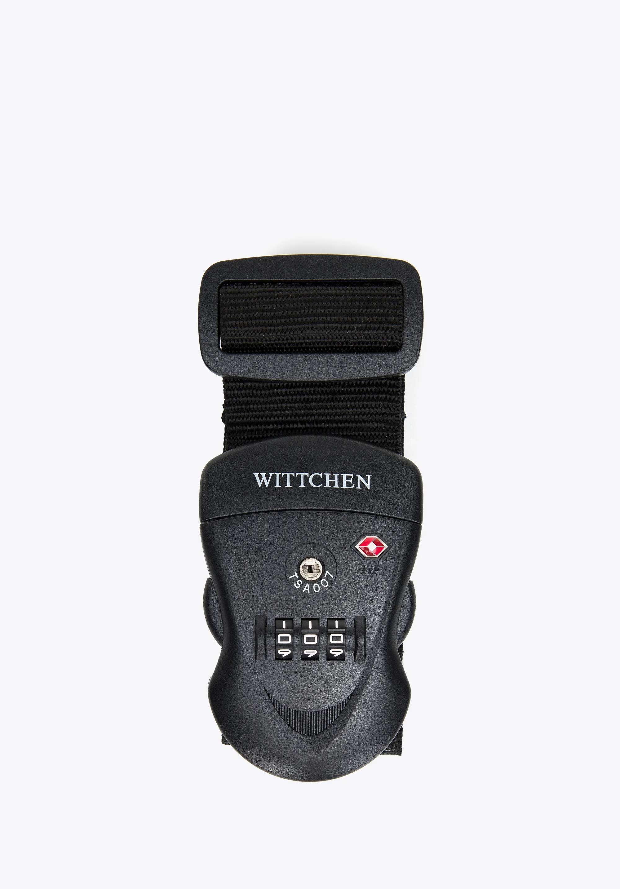 Pas zabezpieczający bagaż z zamkiem