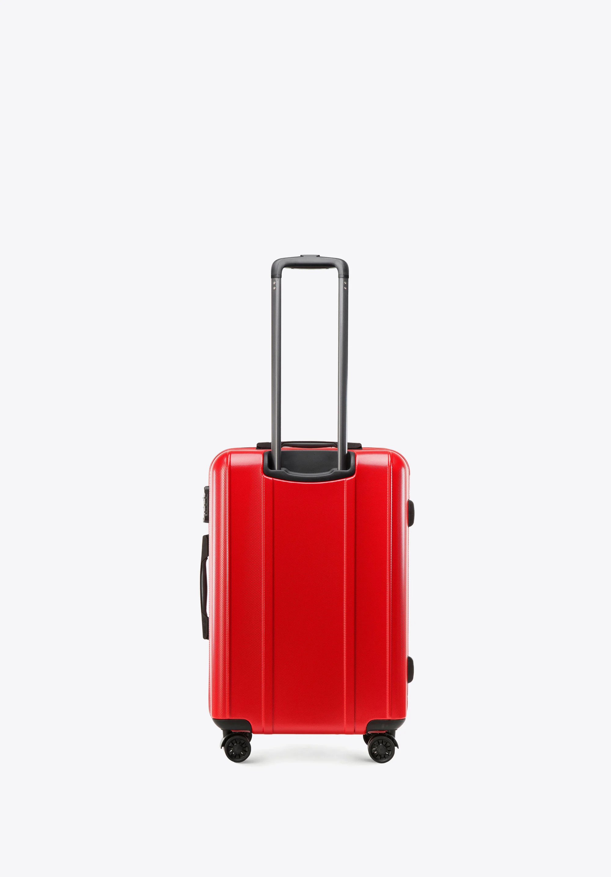 Walizka kabinowa z polikarbonu z pionowymi tłoczeniami