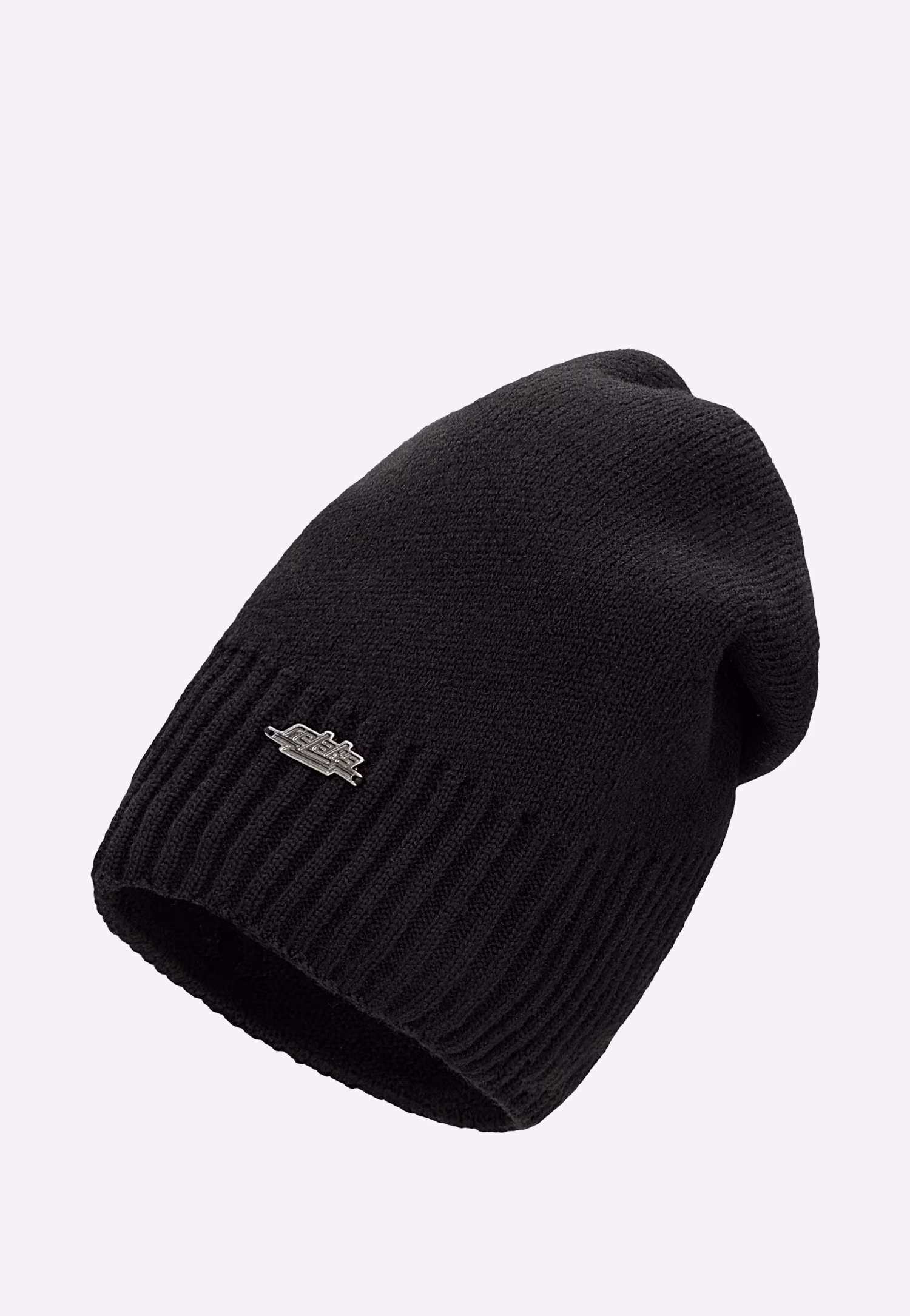 Czarna zimowa czapka RELAKS