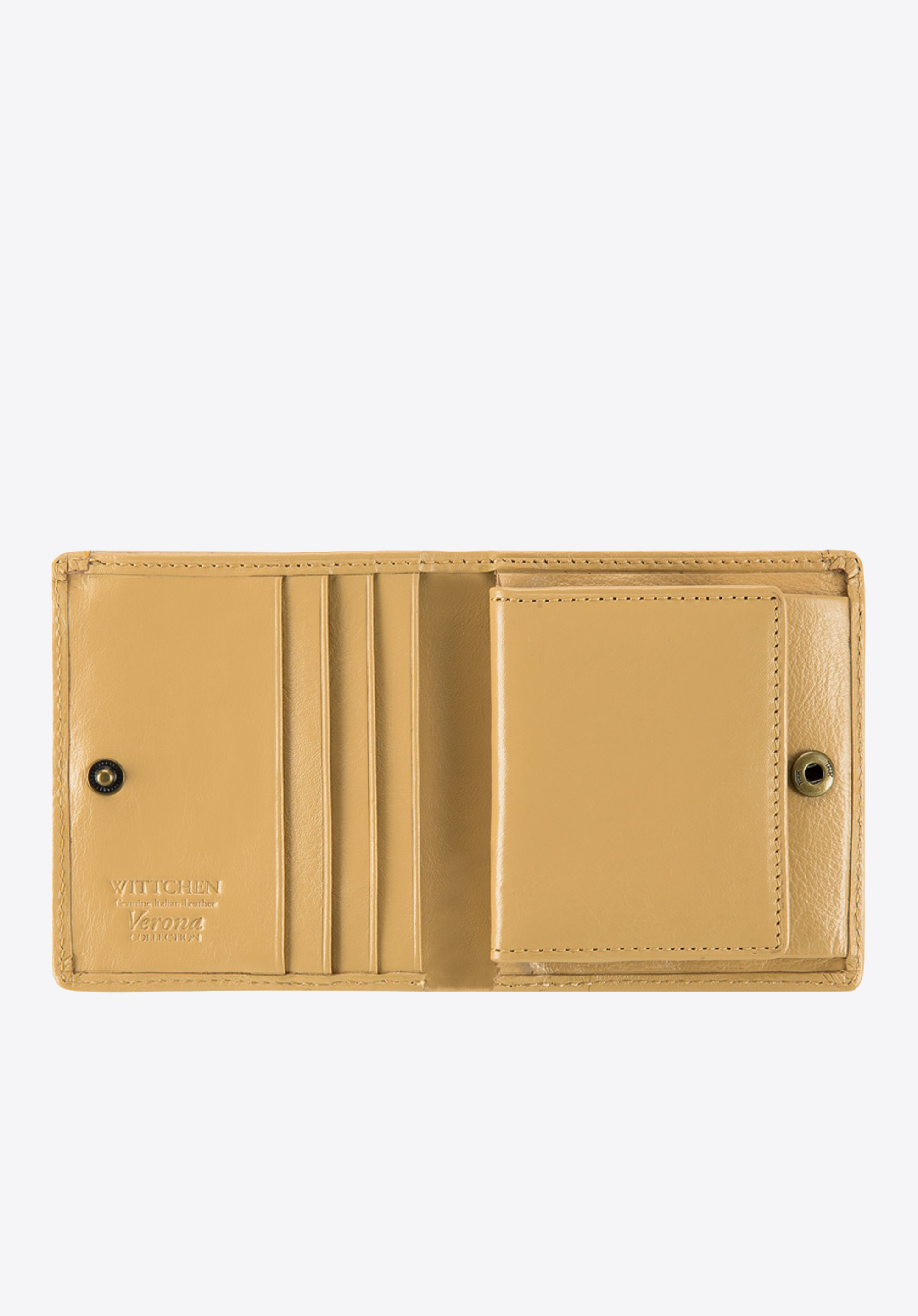 Damski portfel ze skóry lakierowany mały