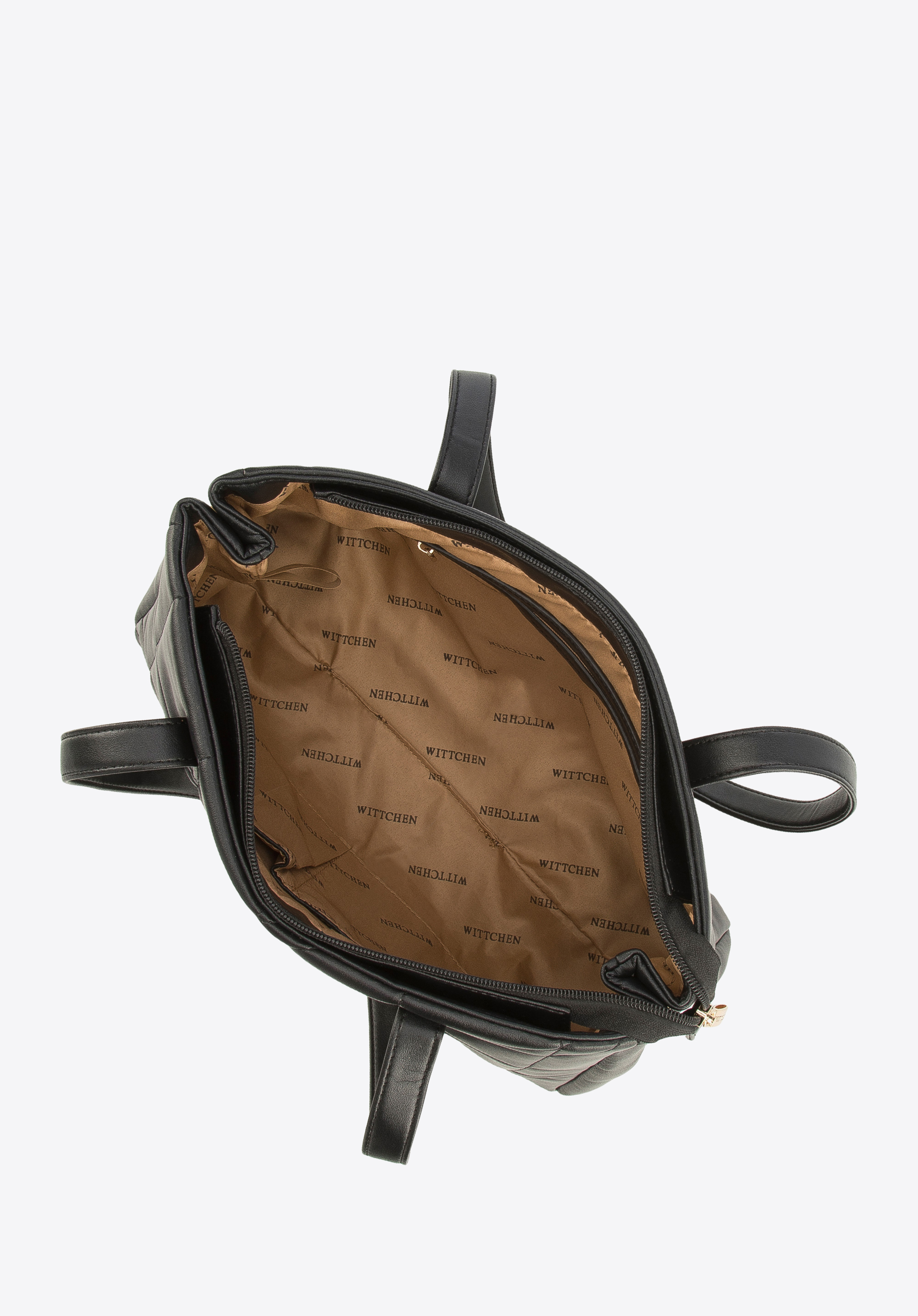 Torebka shopperka z pikowanej ekoskóry