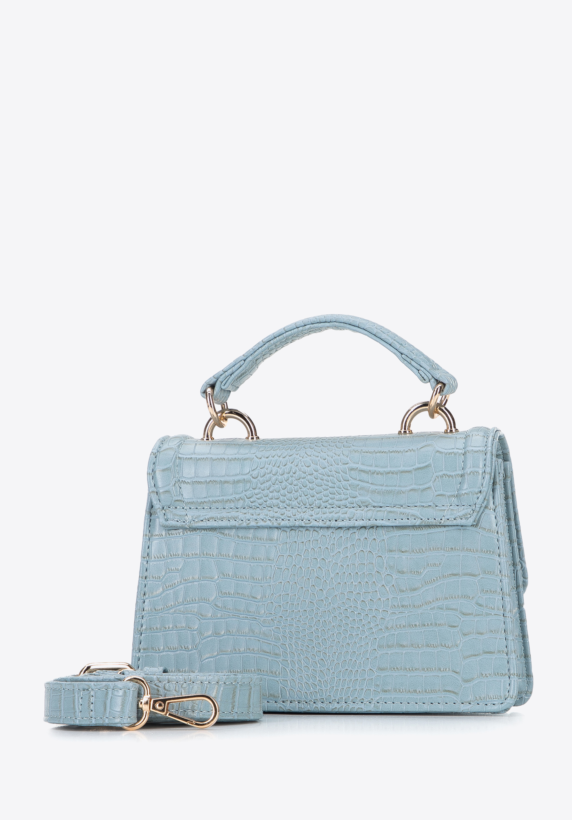 Minikuferek z ekoskóry o fakturze croco