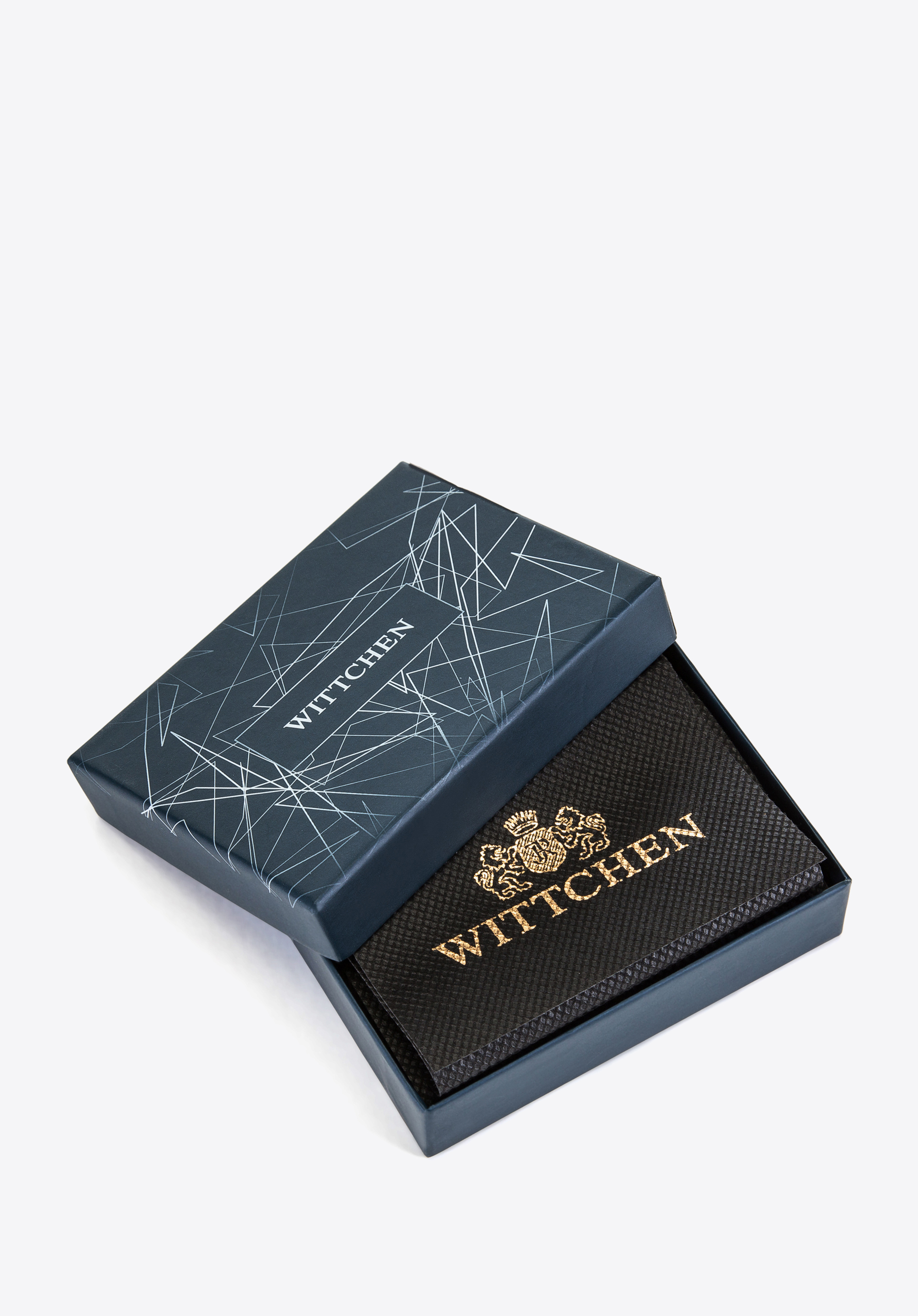 Damski portfel ze skóry niezamykany