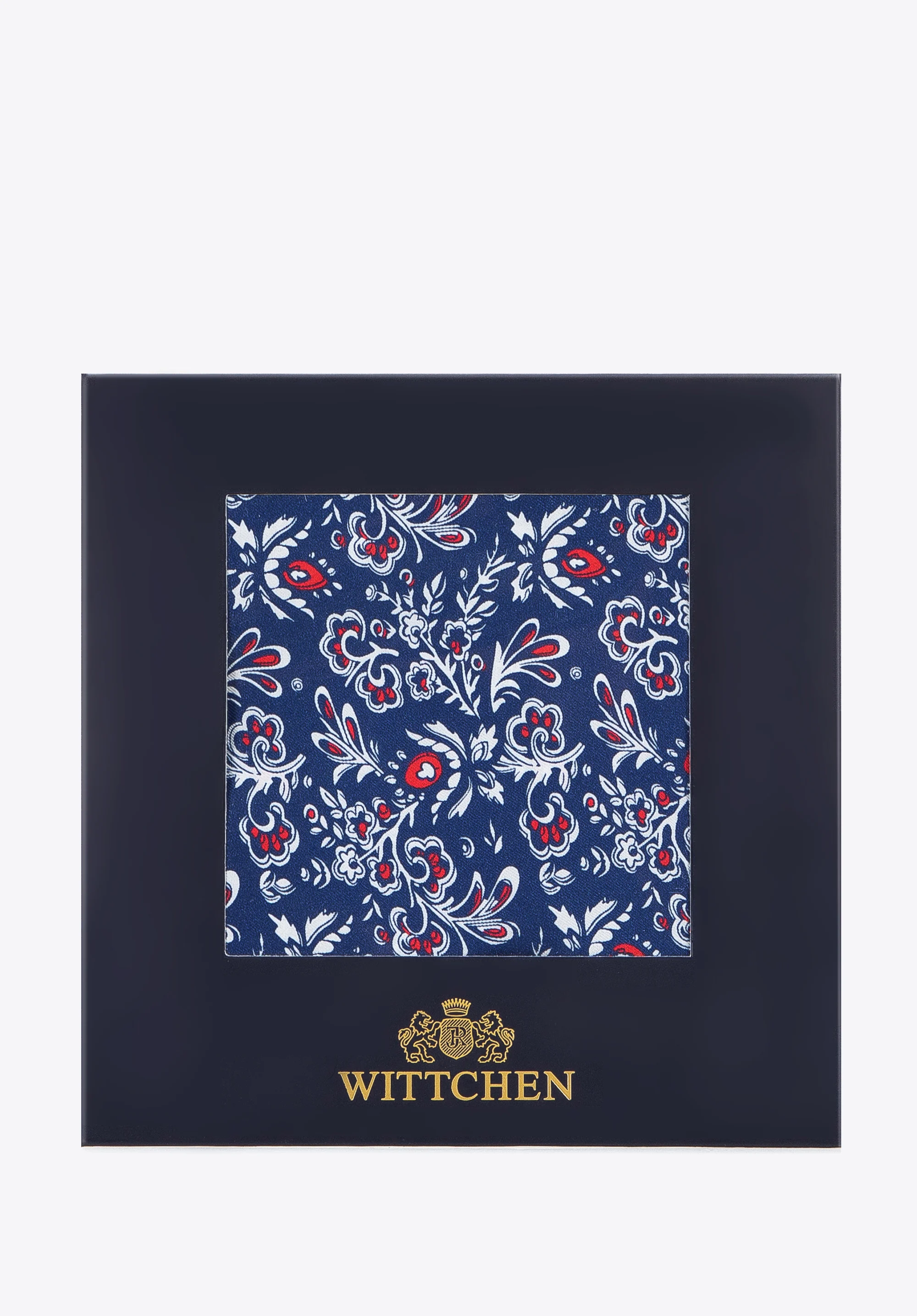 Poszetka jedwabna we wzory