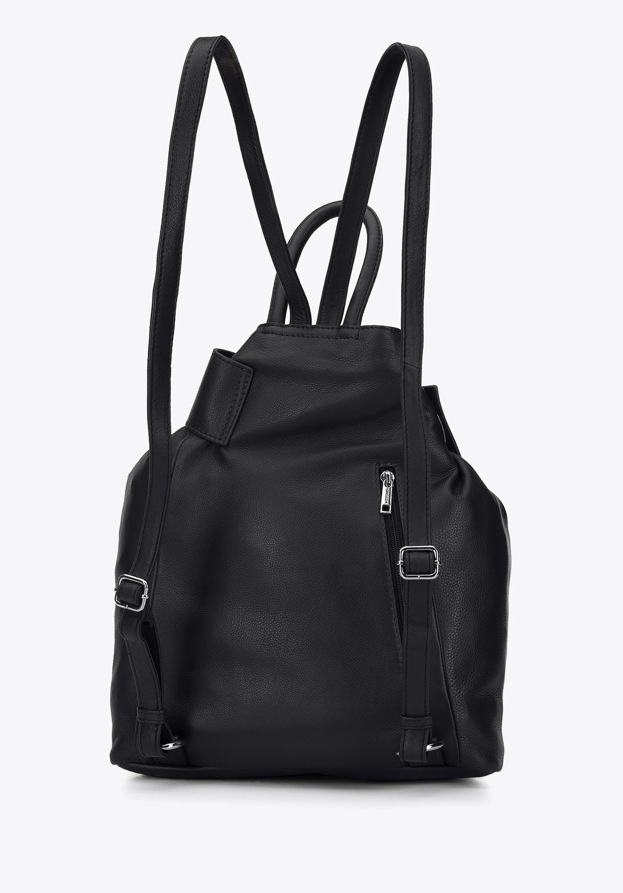 Damski plecak skórzany z opaską