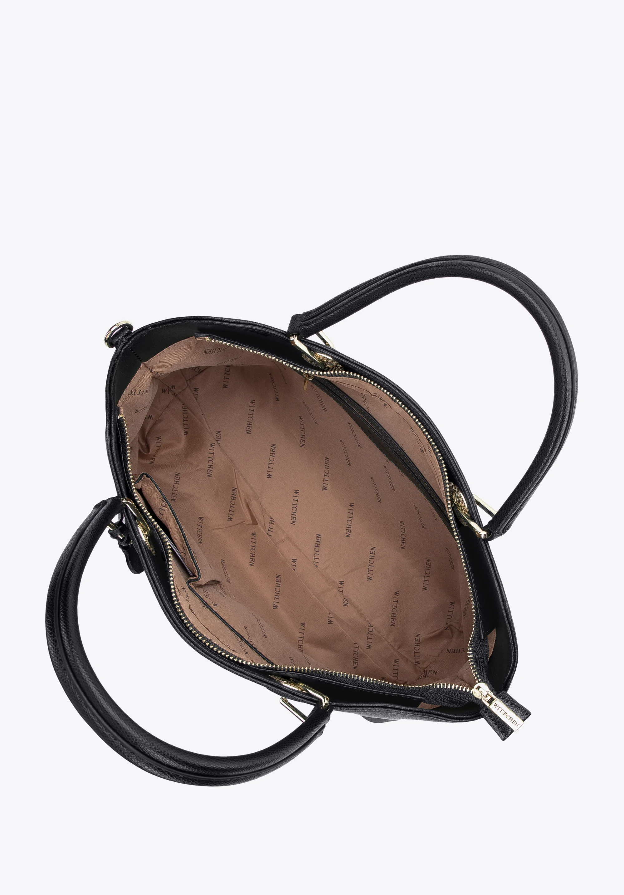 Torebka kuferek z ekoskóry zaokrąglona