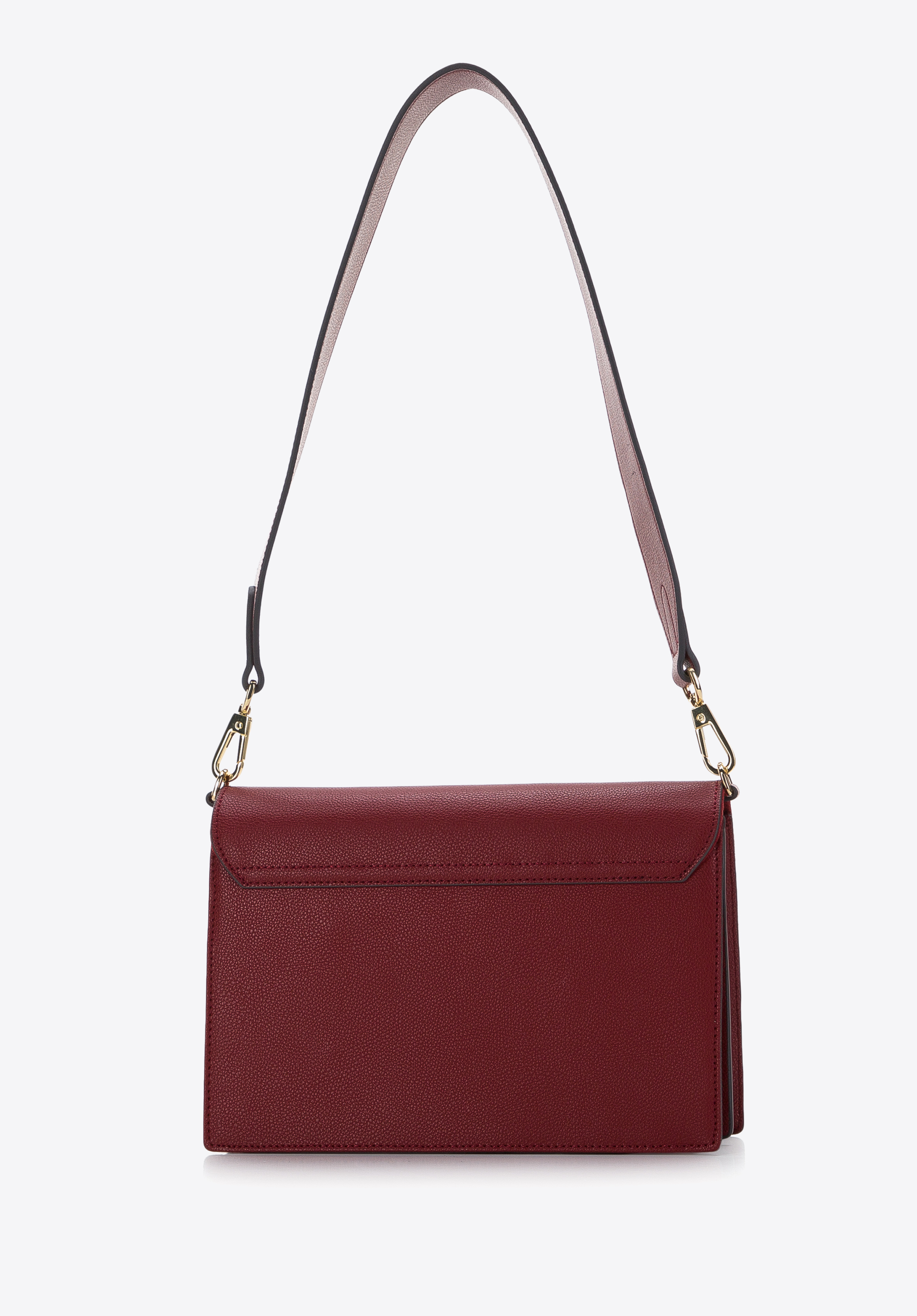 Damska torebka skórzana dwukomorowa klasyczna