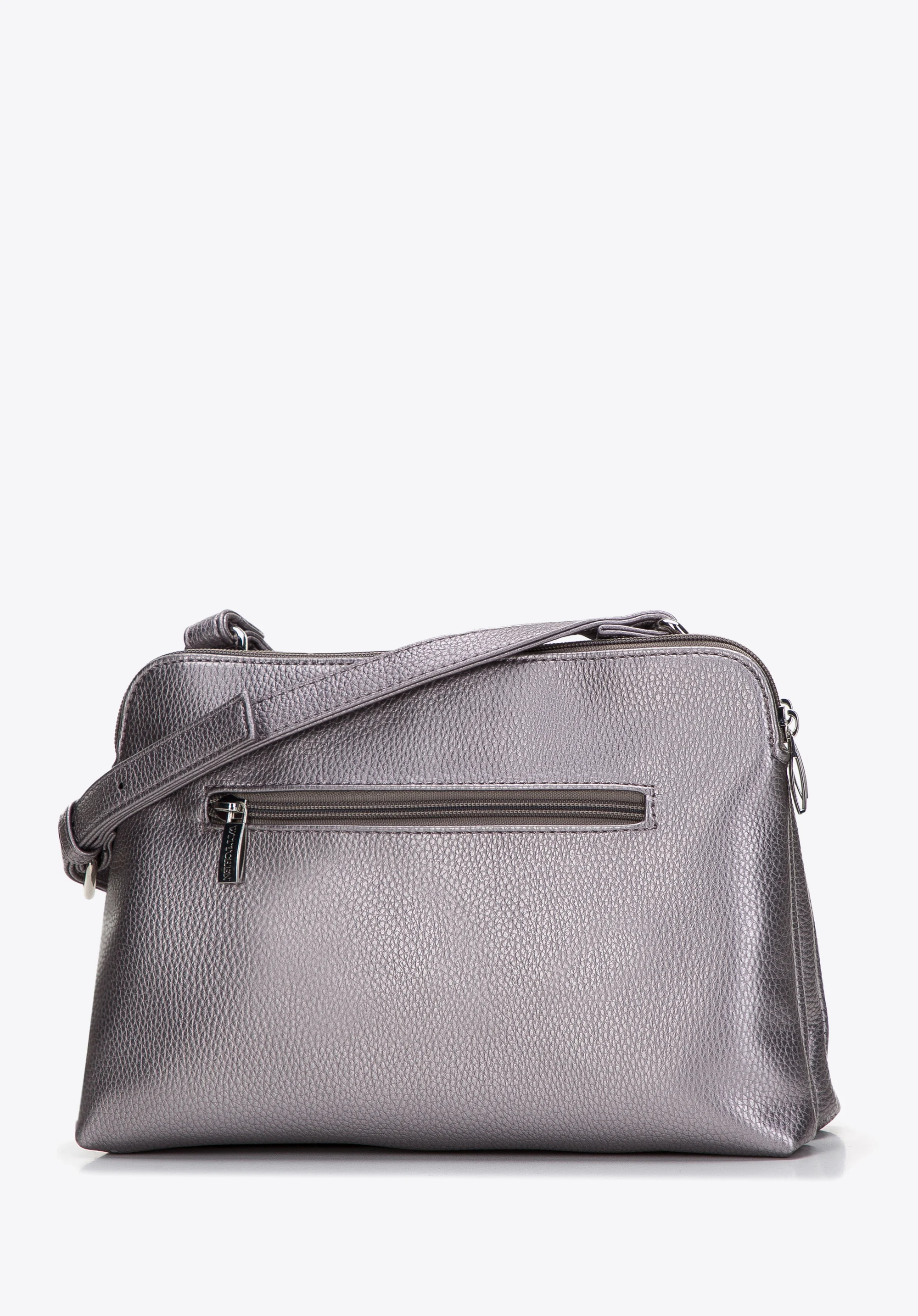 Damska listonoszka z ekoskóry dwukomorowa