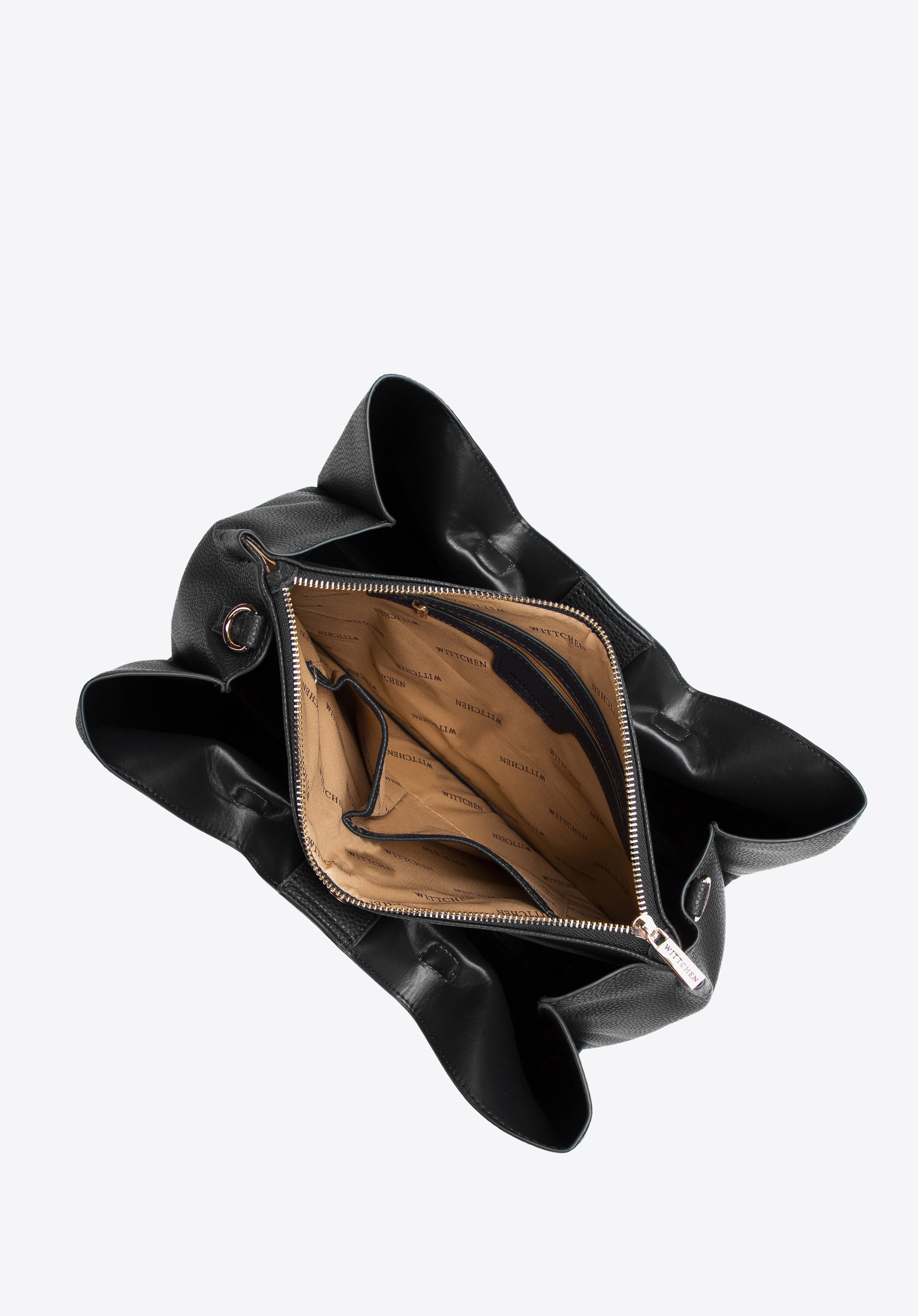 Torba kuferek z zamykaną przegrodą