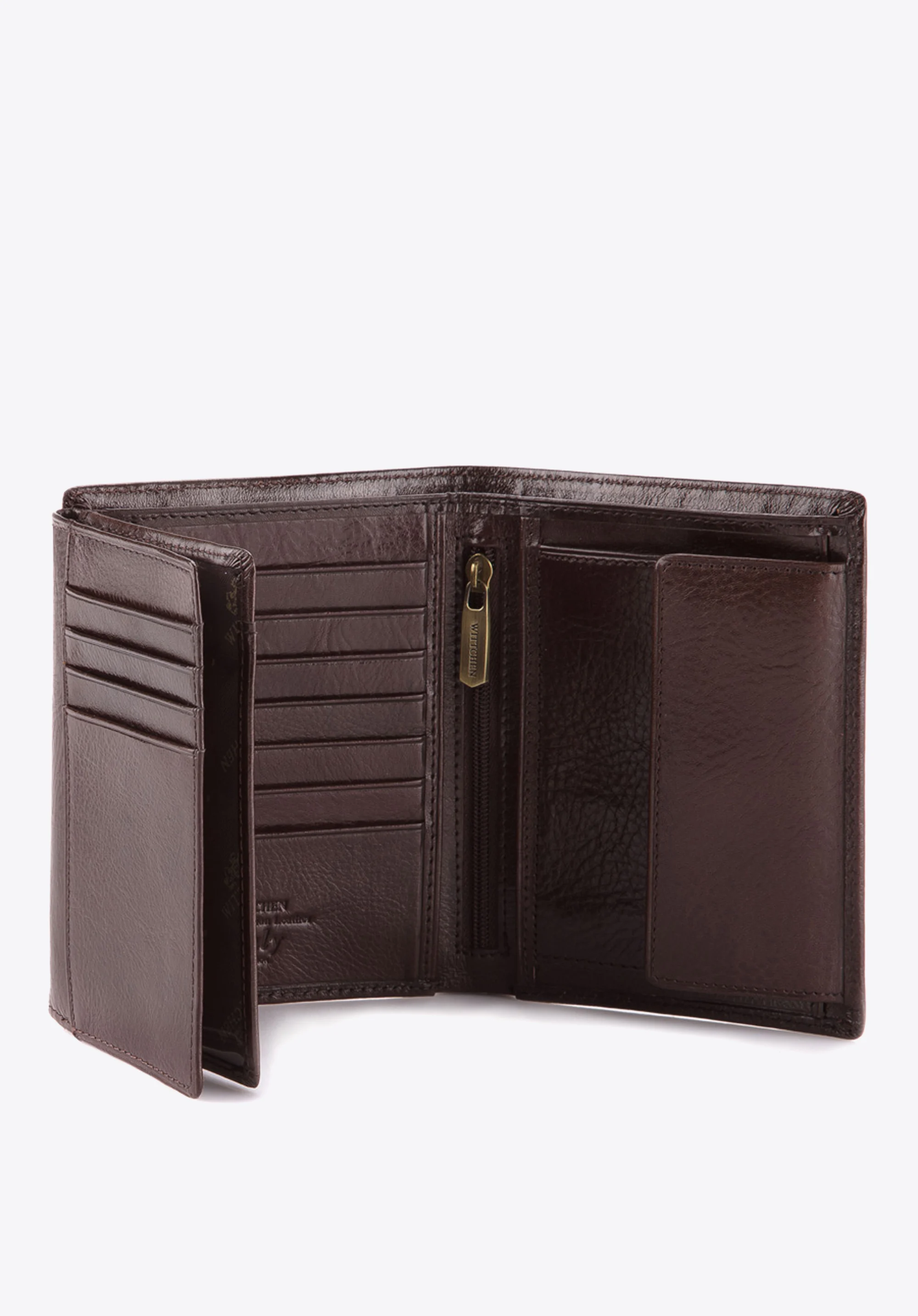 Męski portfel ze skóry prosty