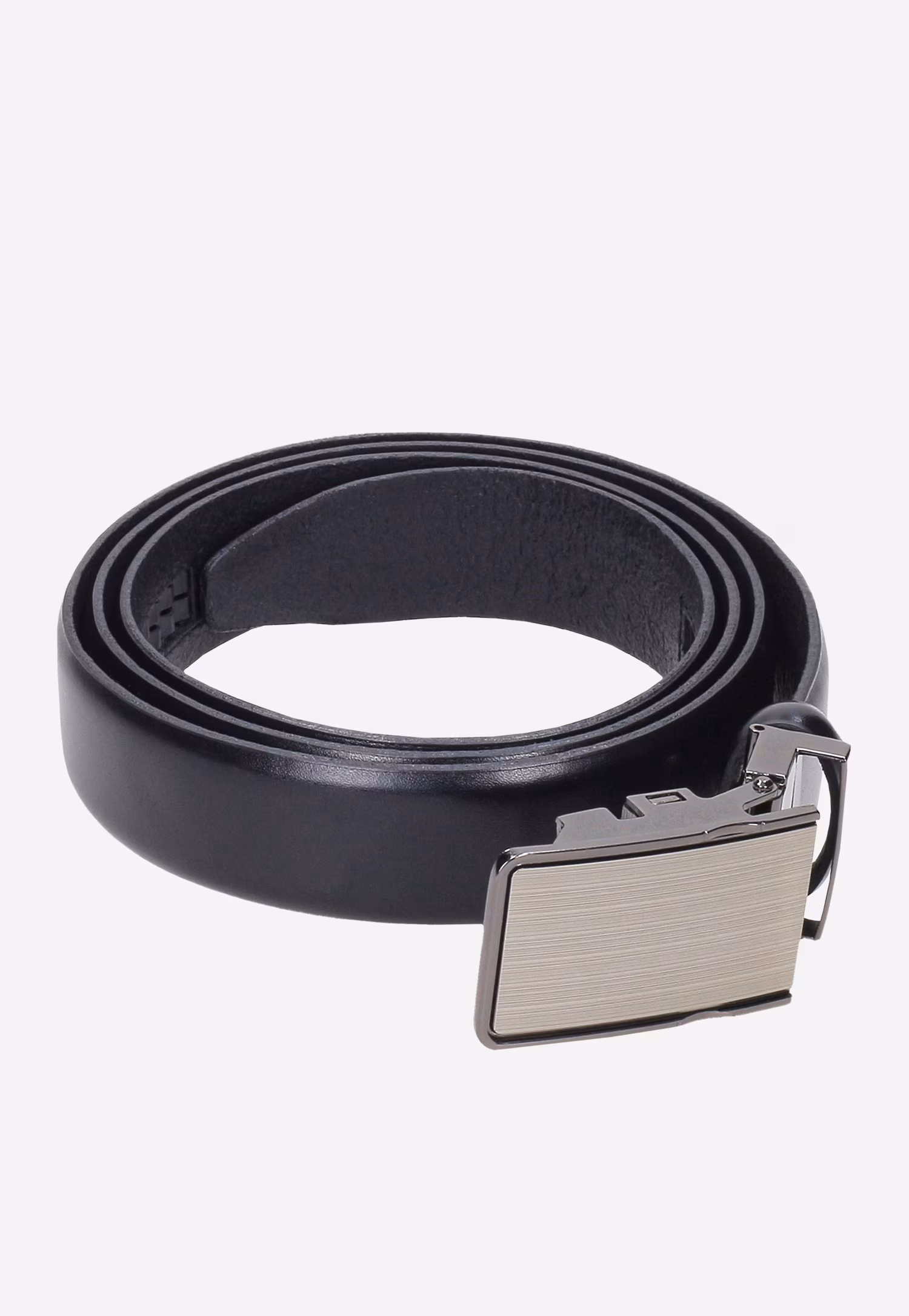 Brązowy pasek z pełną klamrą