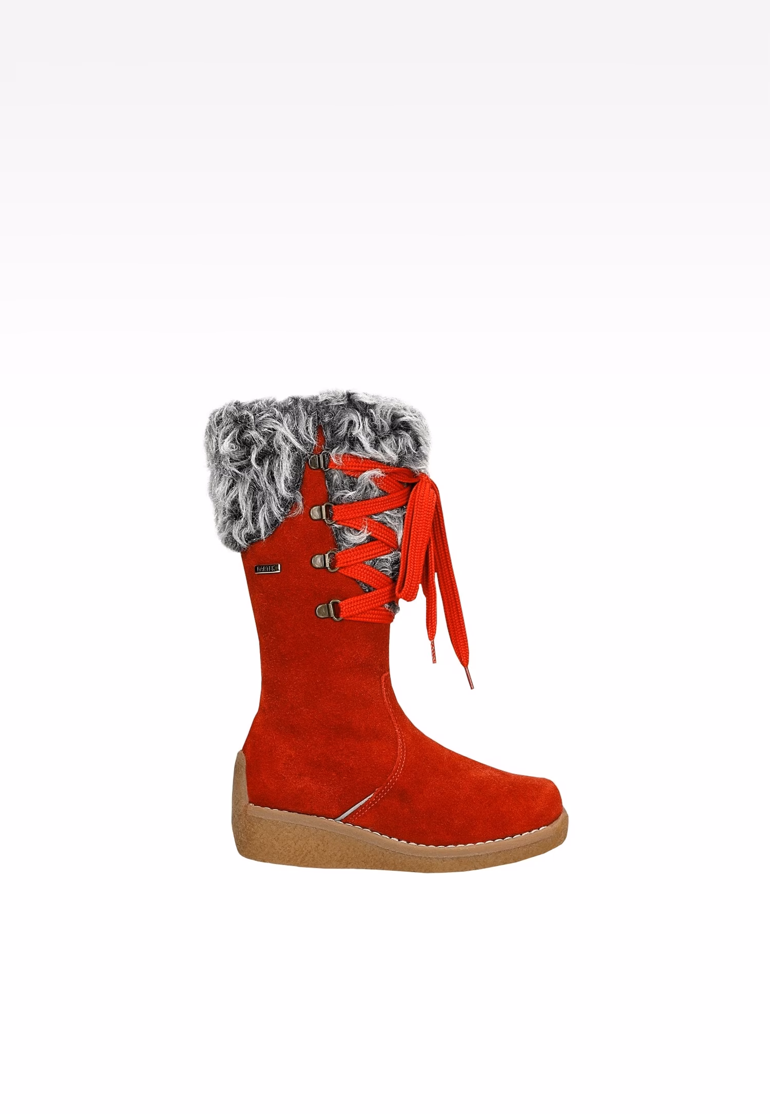 Kozaki ocieplane BARTEK W-74328/09K, dla dziewcząt, czerwony