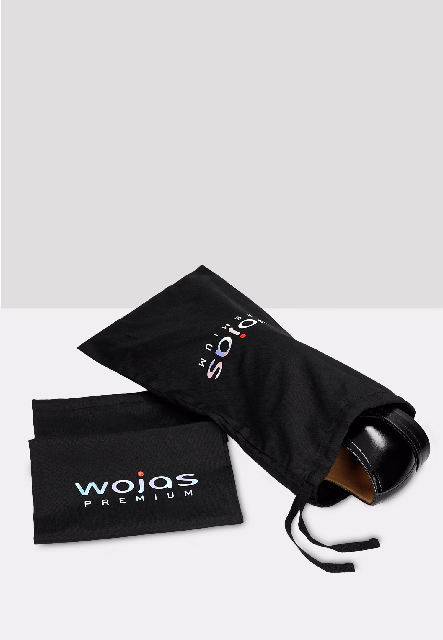 Wizytowe półbuty męskie w kolorze czarnym - linia PREMIUM