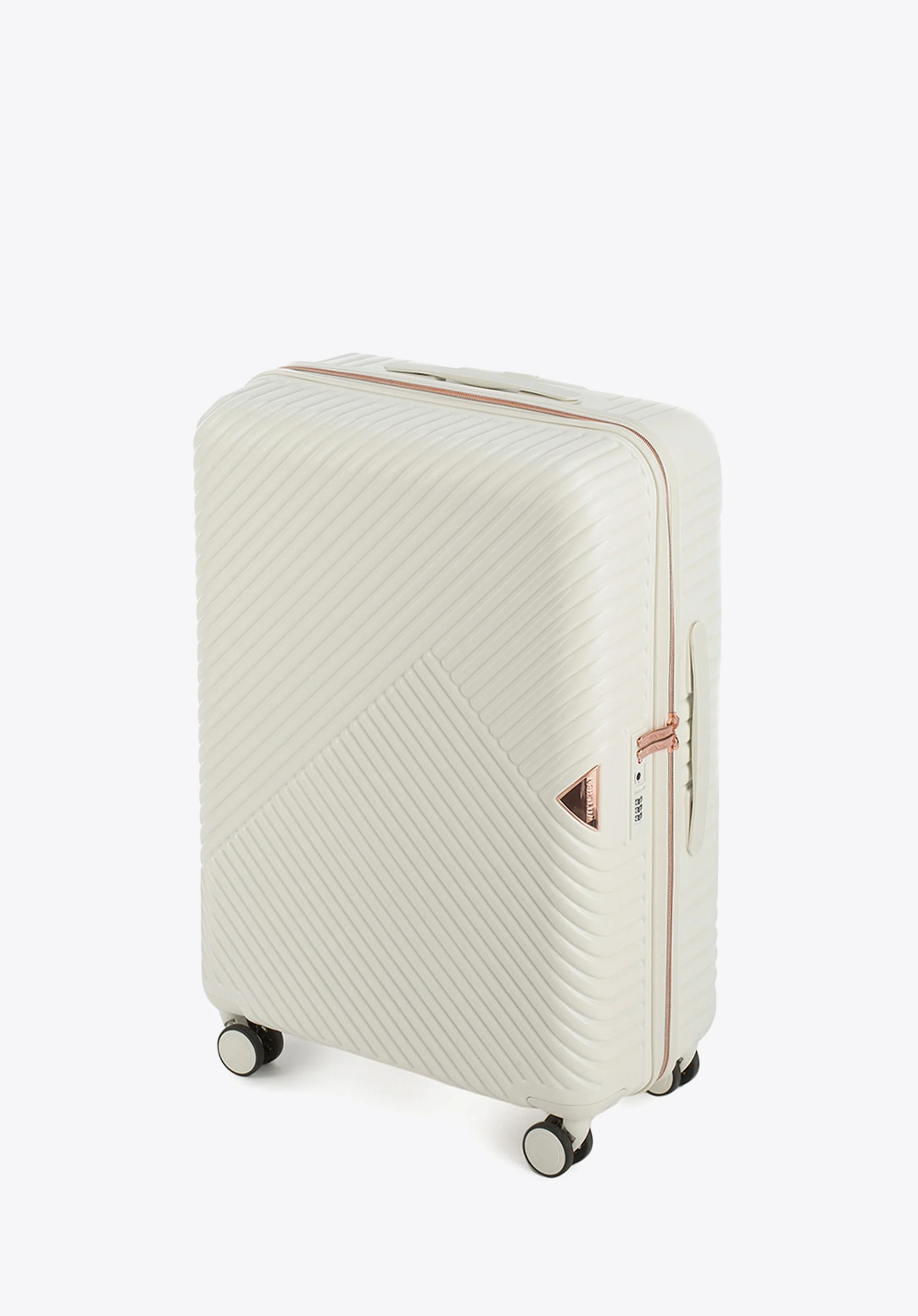 Walizka kabinowa z polikarbonu w paseczki