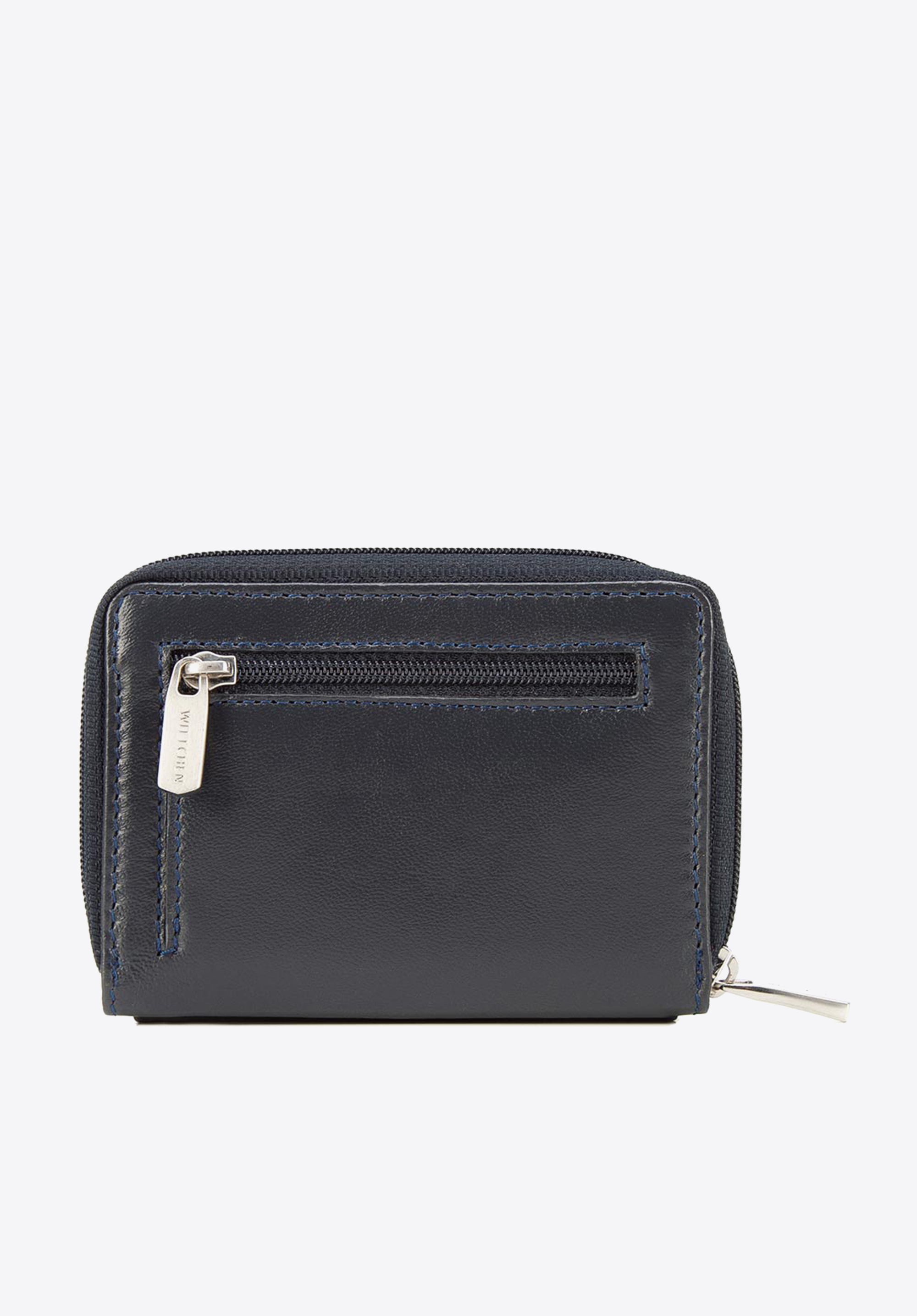 Damski portfelik skórzany z patką