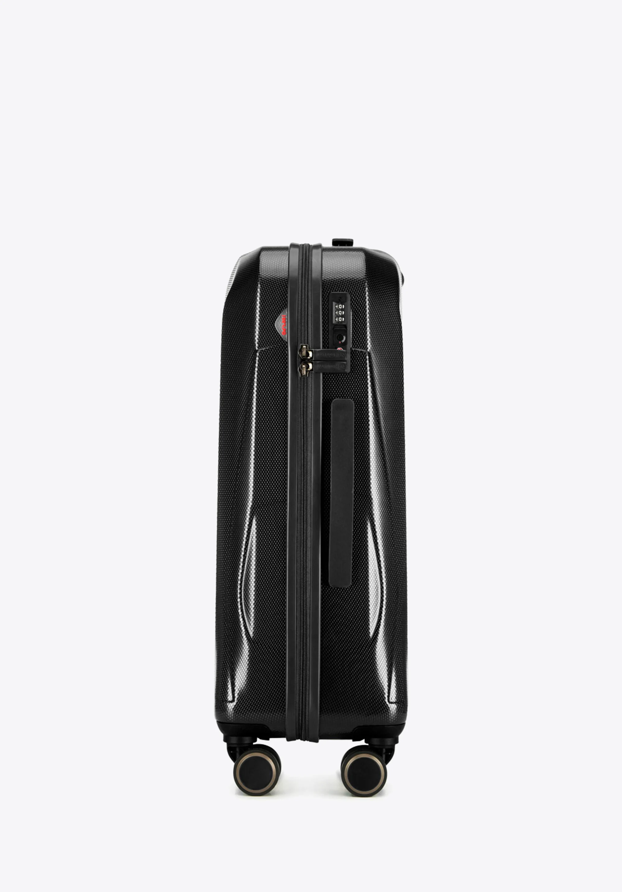 Walizka kabinowa z polikarbonu geometryczna