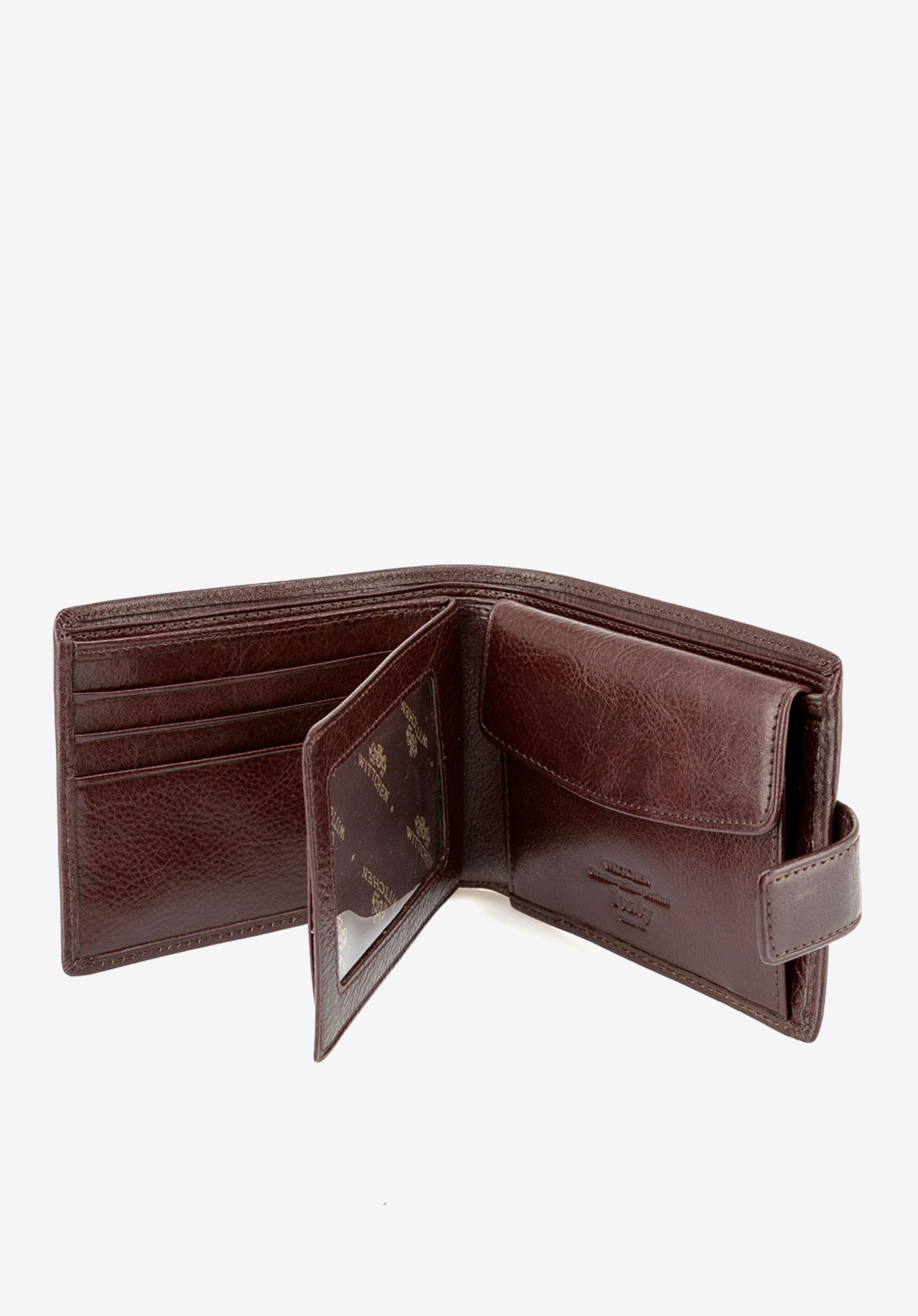 Męski portfel skórzany średni