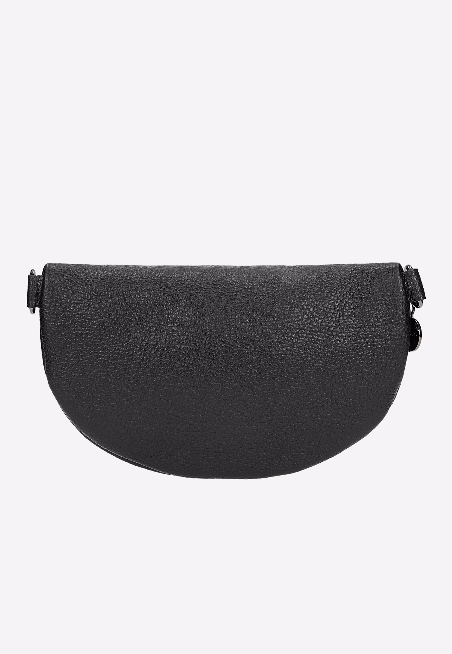 Czarna skórzana torebka nerka