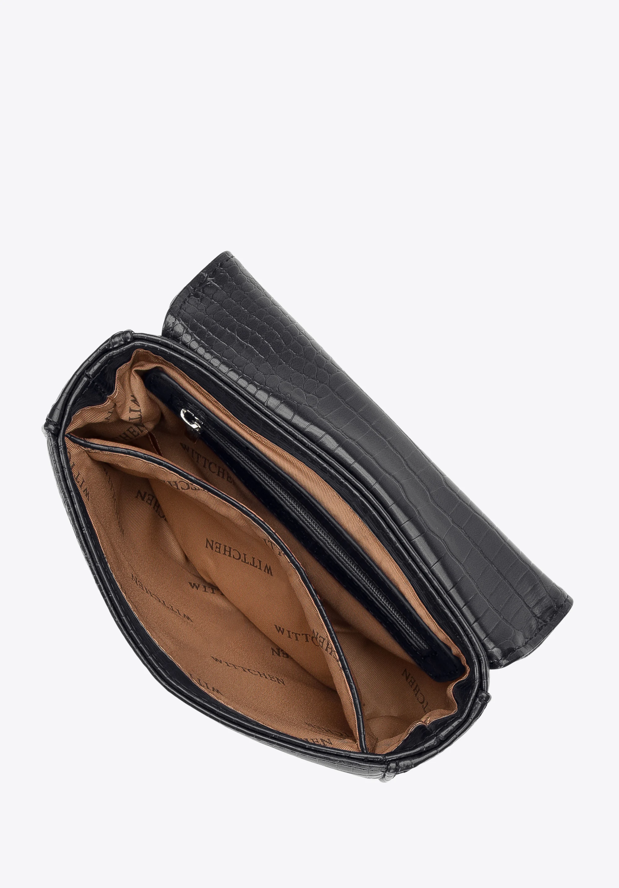 Damska torebka nerka z ekoskóry croco