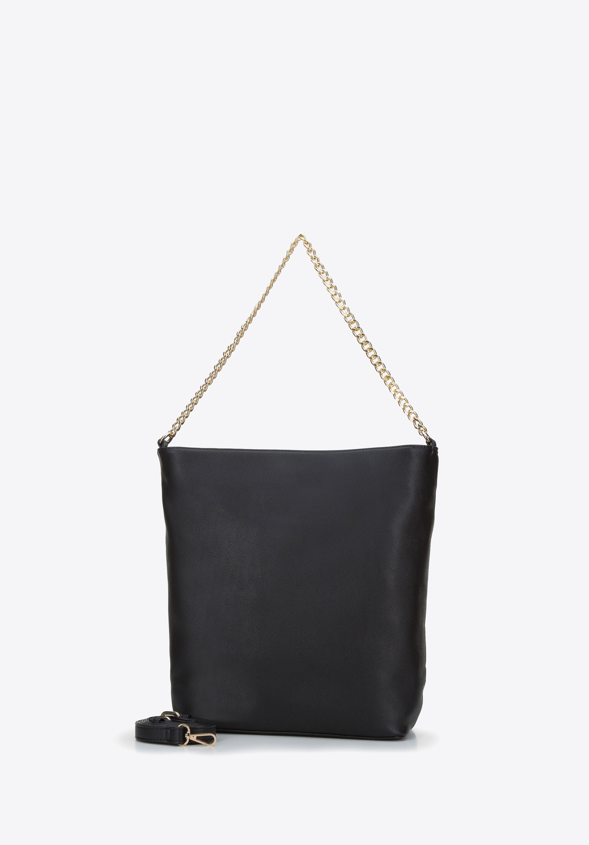 Torebka worek z plecionką na łańcuszku