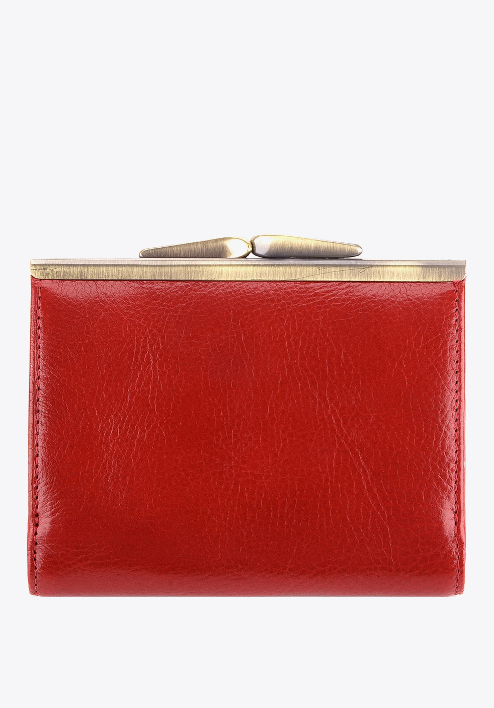 Damski portfel ze skóry na bigiel mały