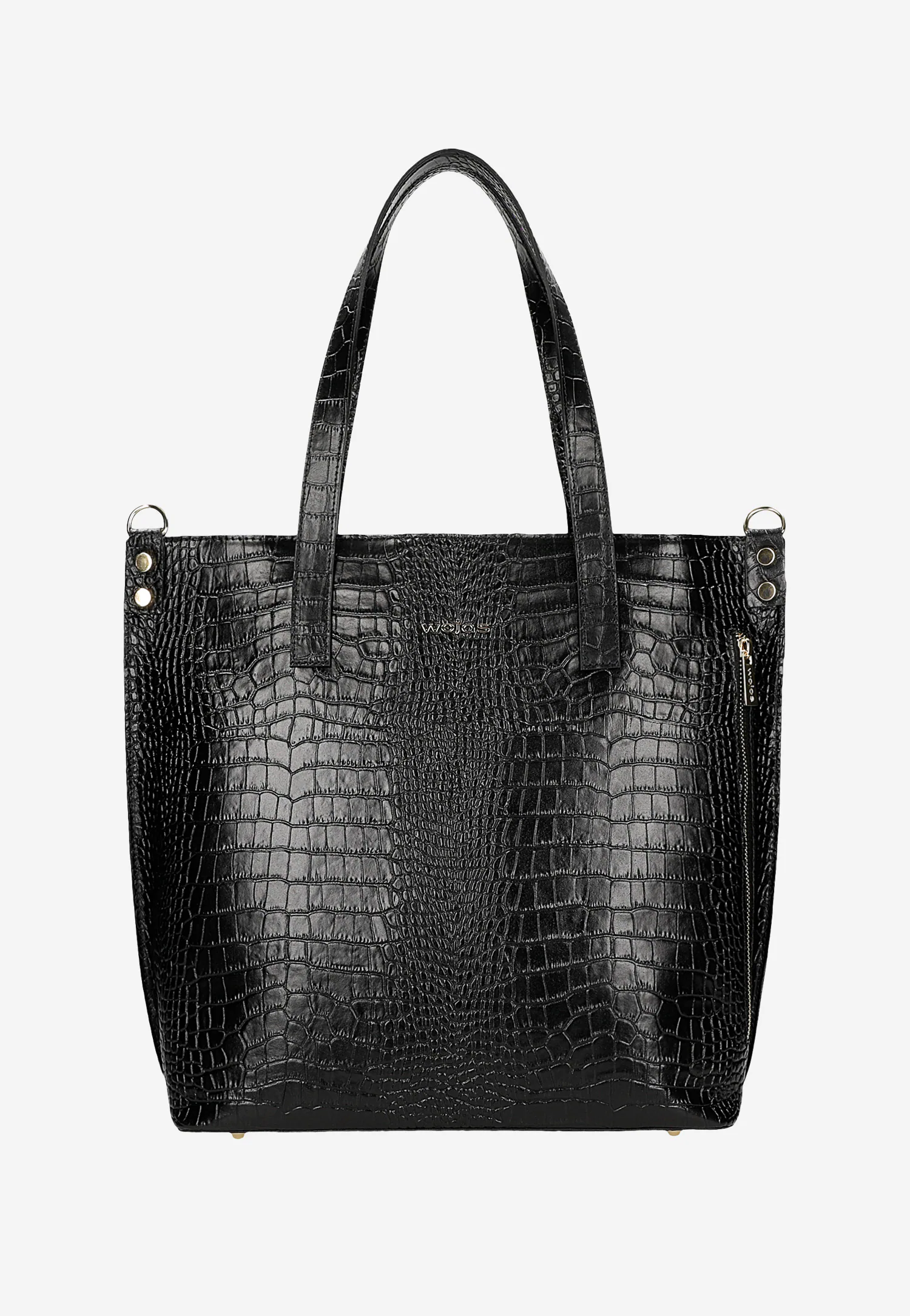 Torebka damska skórzana w kolorze ciemnobrązowym