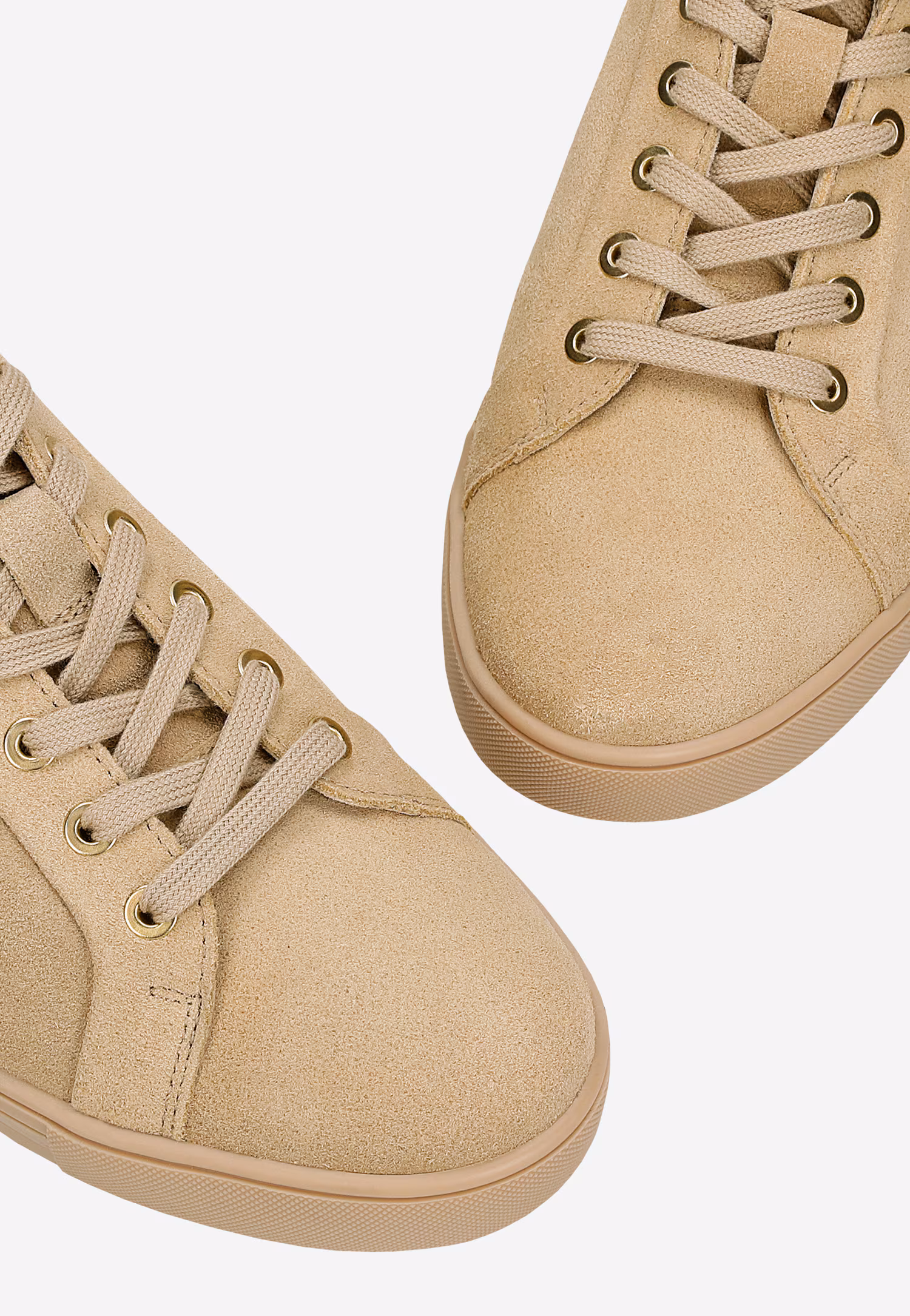 Białe trampki damskie ze skóry licowej