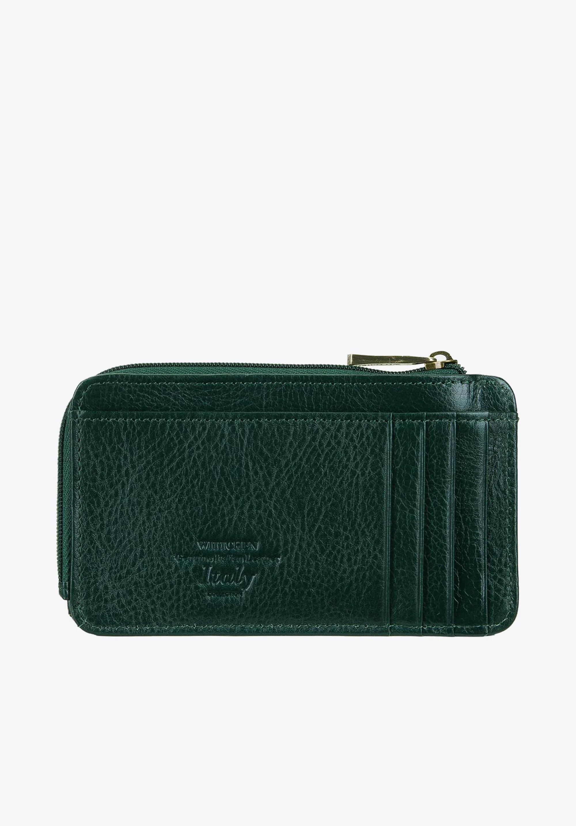 Etui na karty kredytowe skórzane na zamek