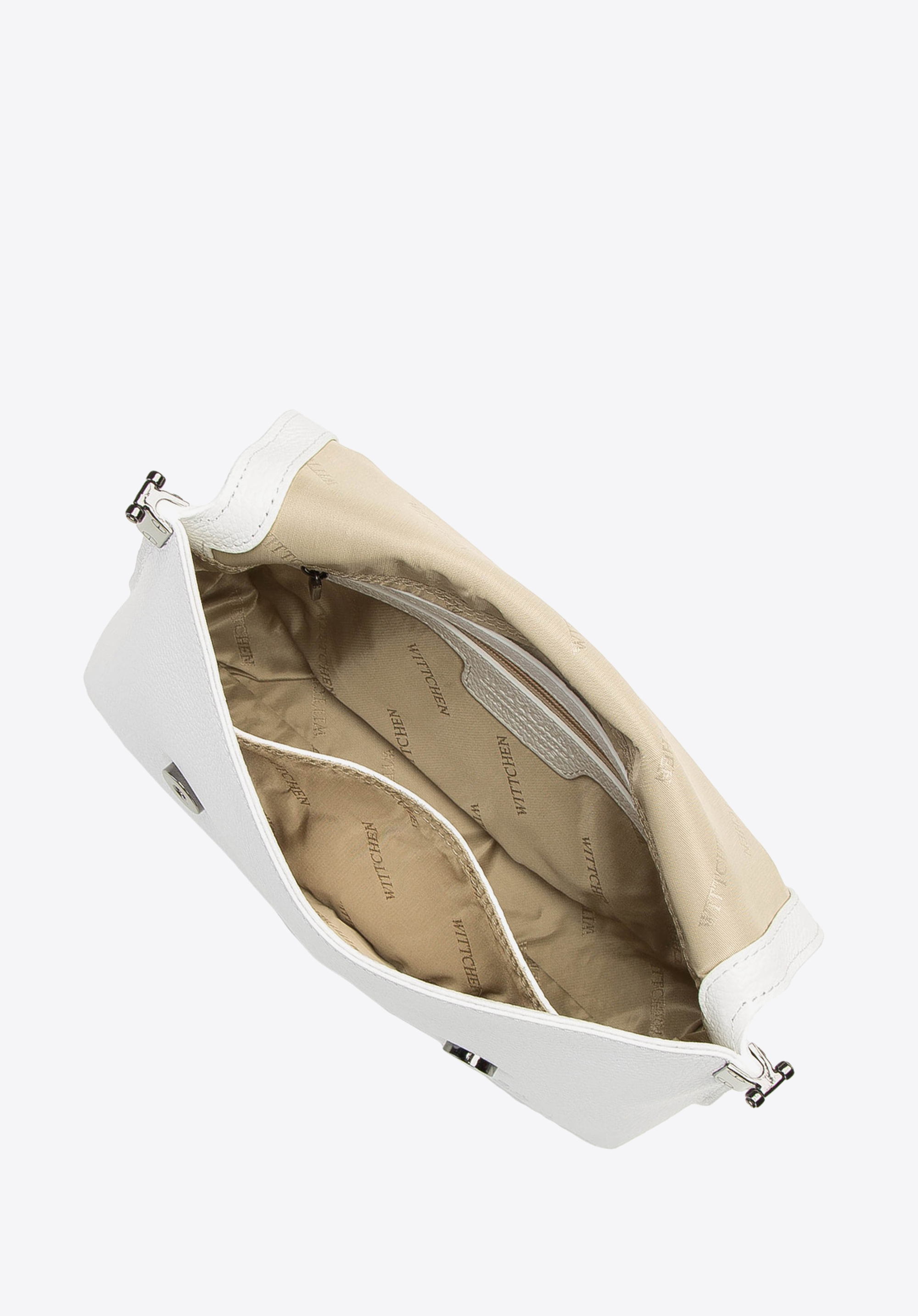 Damska listonoszka skórzana z grubym łańcuchem